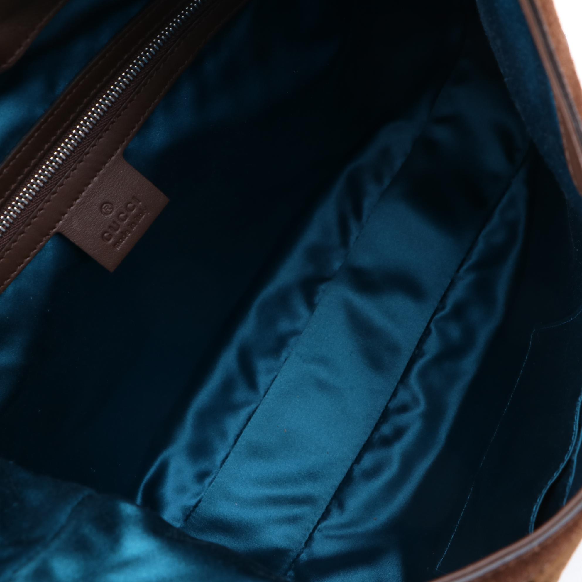 Gucci Small Dionysus Hobo bag in Brown GG Velvet and Suede