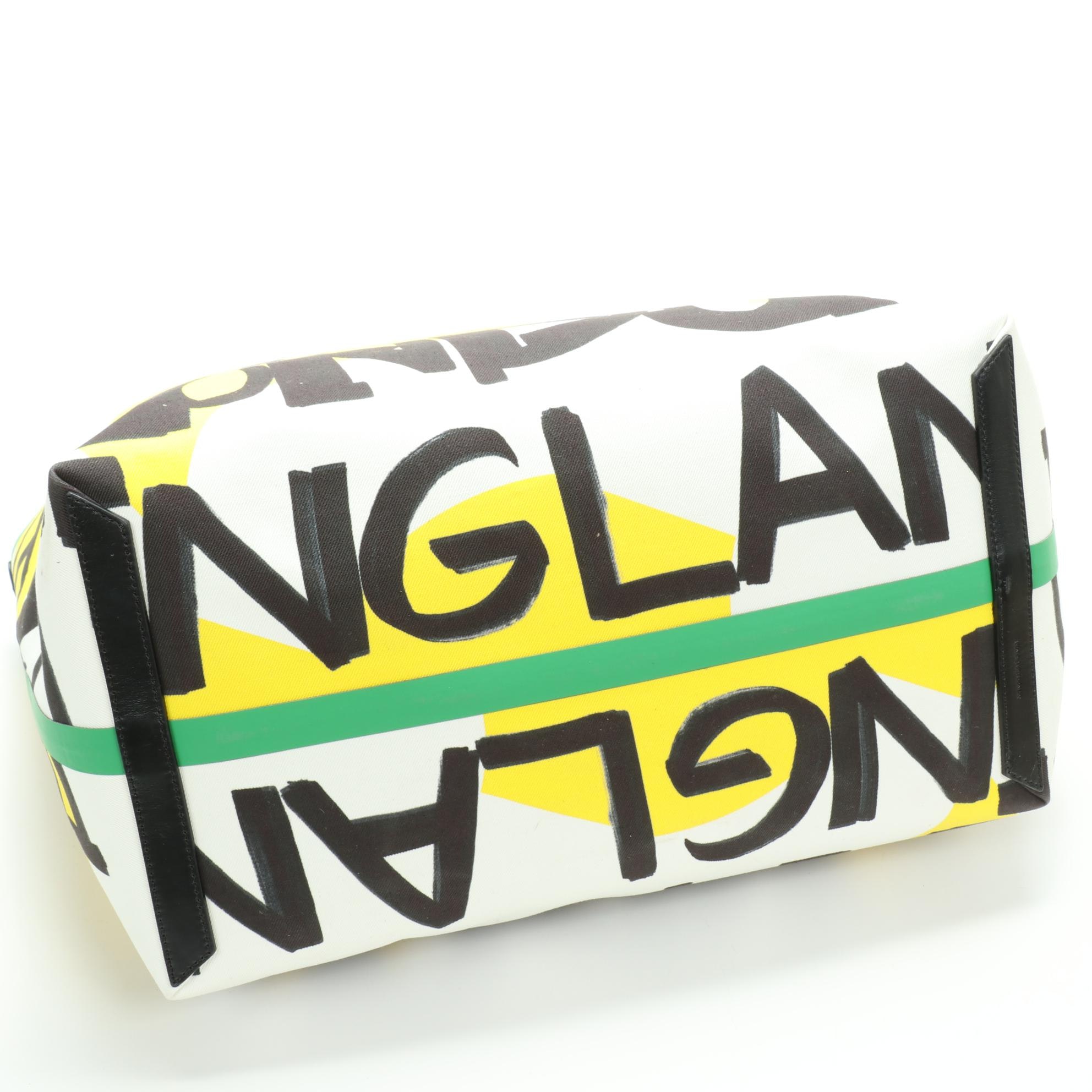 Burberry Large Reversible Tote in Giant Graffiti Printed Canvas