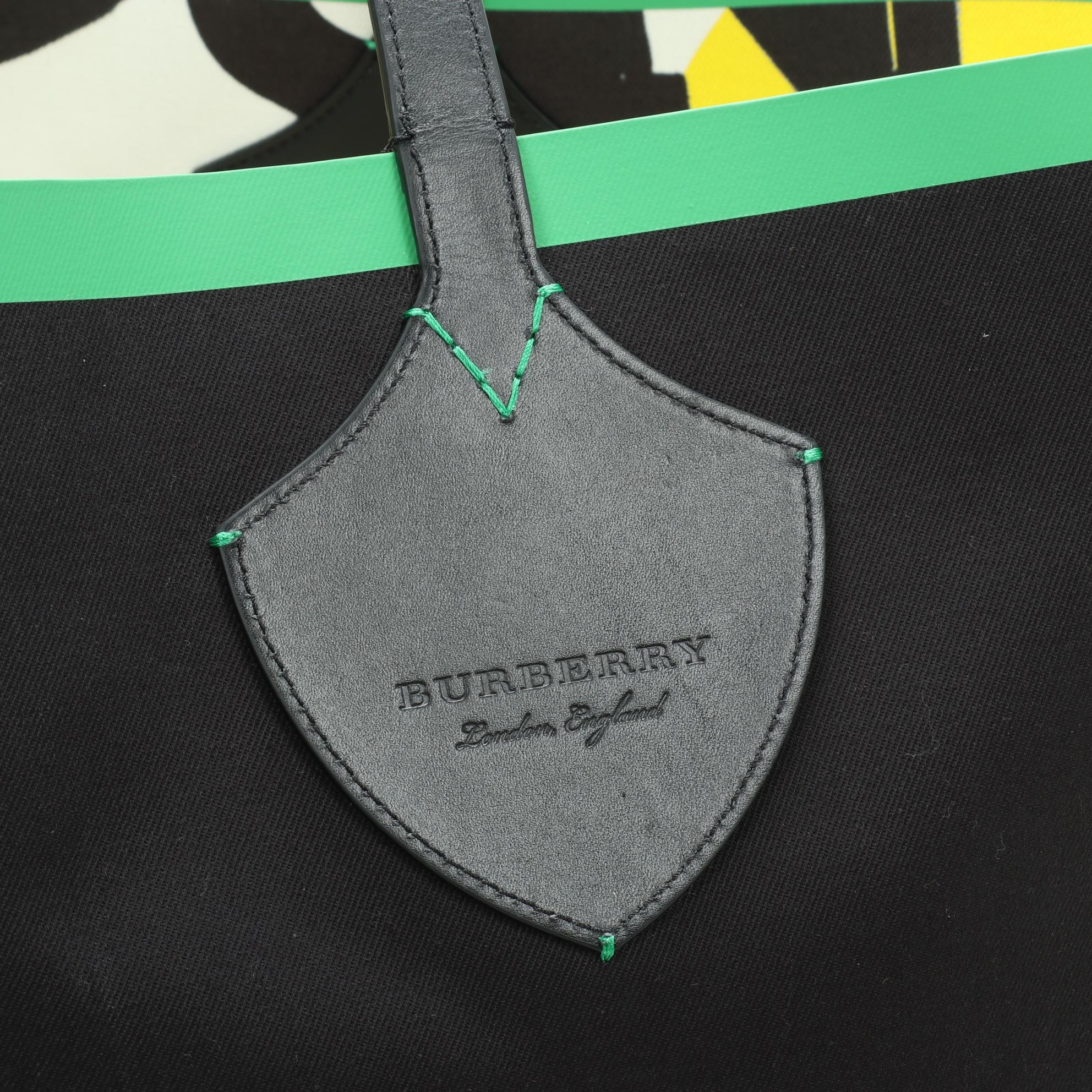 Burberry Large Reversible Tote in Giant Graffiti Printed Canvas