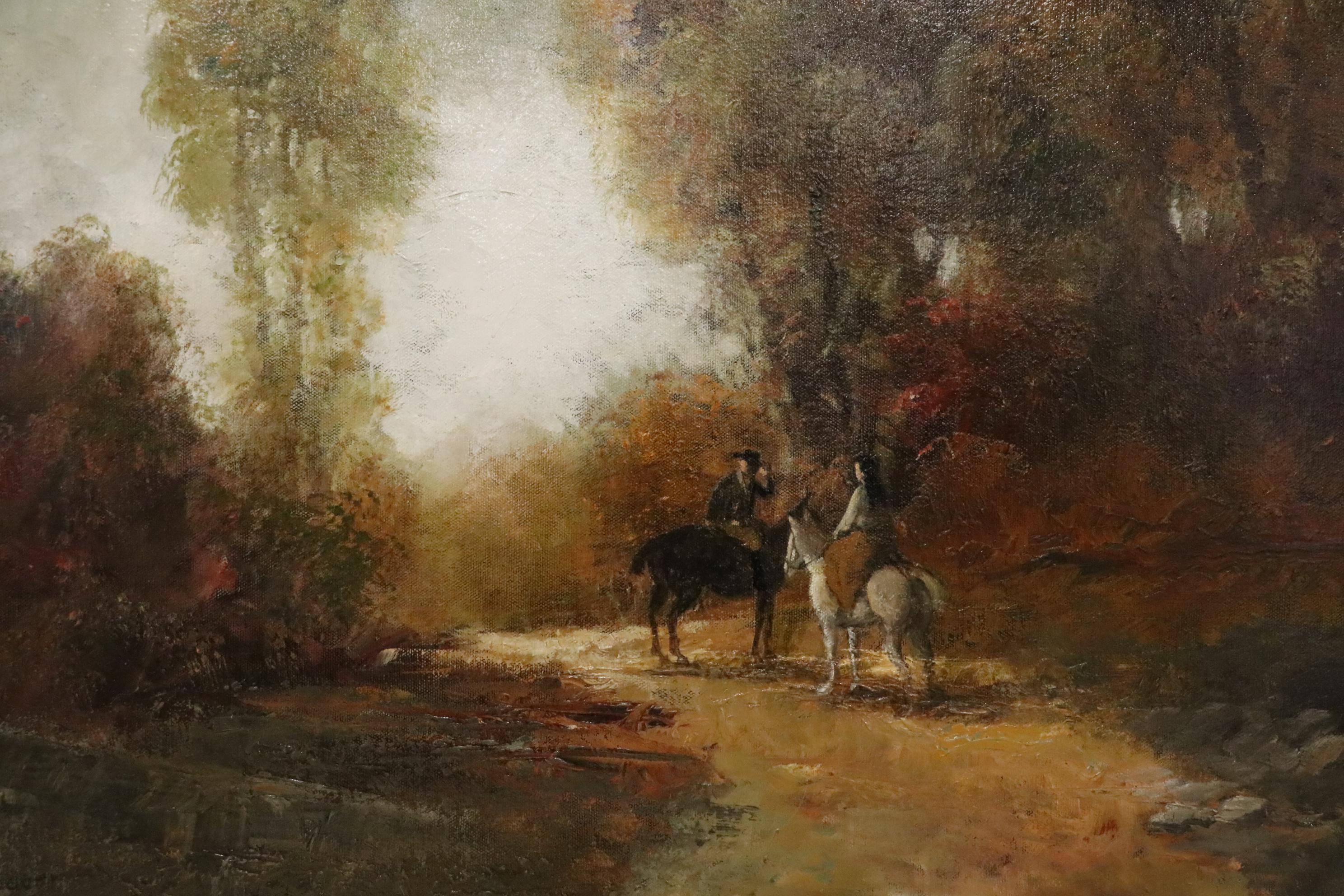 Richard Neubauer Oil Painting "Crossing Paths," 2006