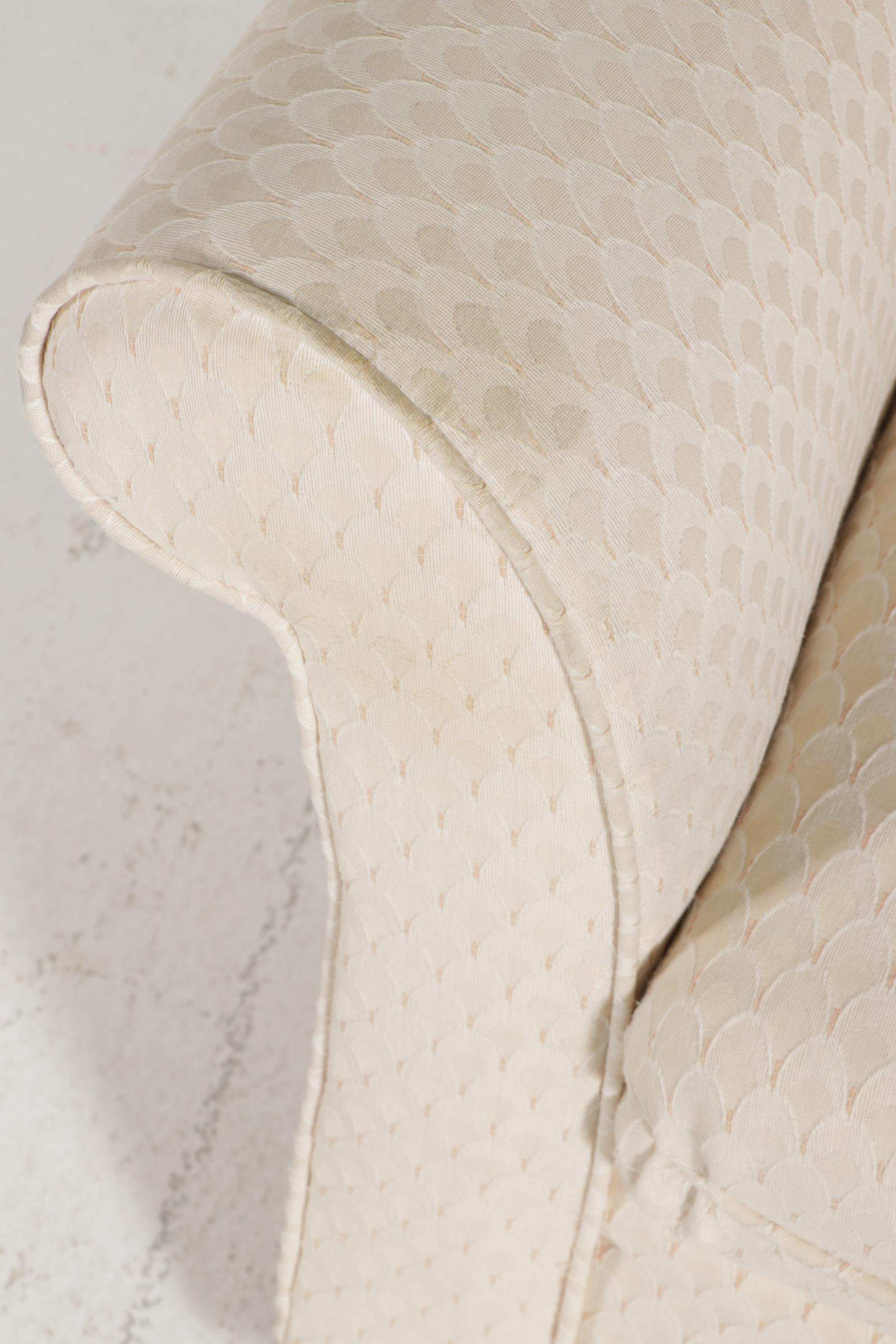 Paul Robert for Sofa Express Art Deco Style Upholstered Swivel Chair