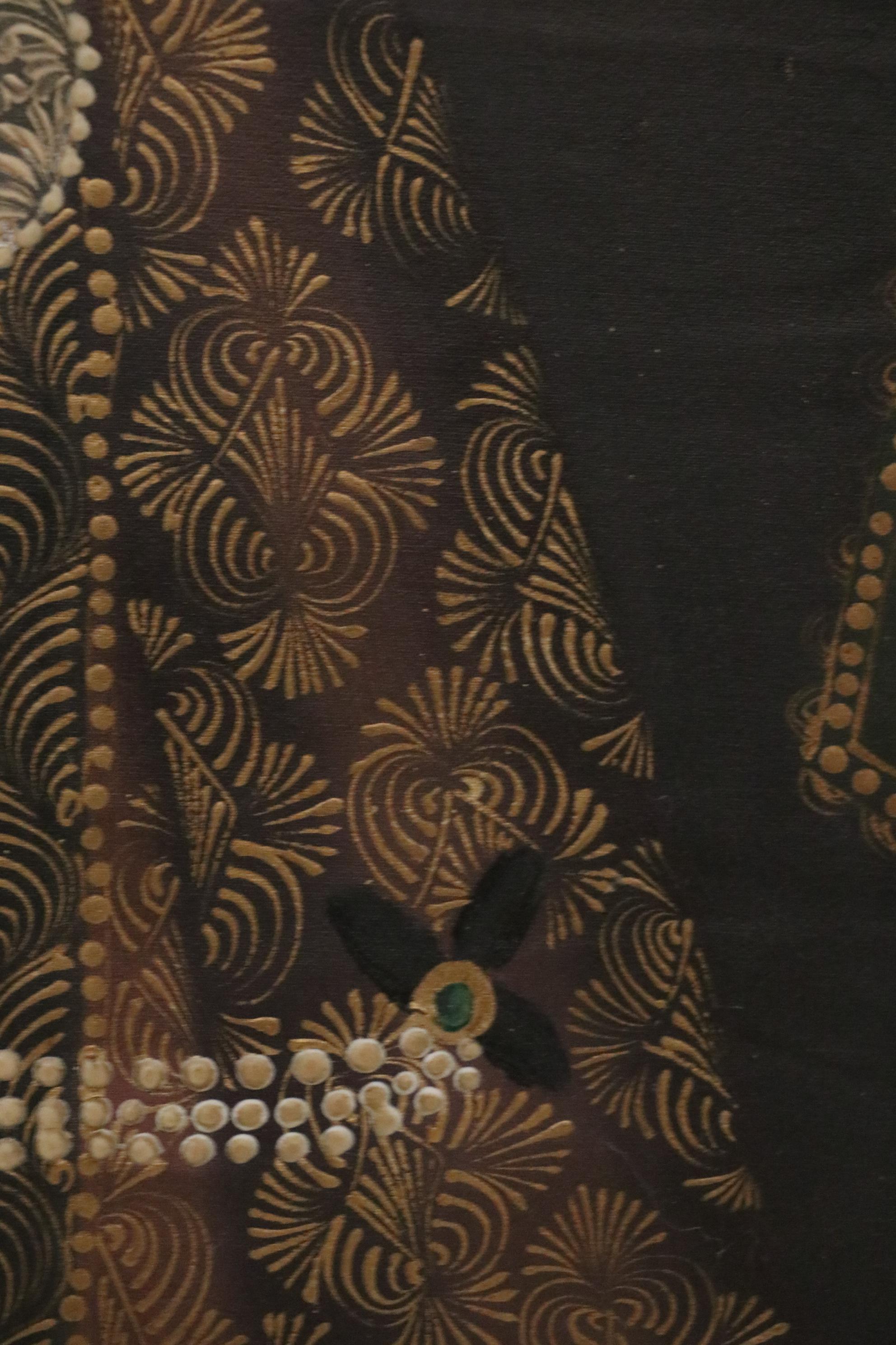 Cuzco School Style Oil Painting "Our Lady of Pomata," 20th Century