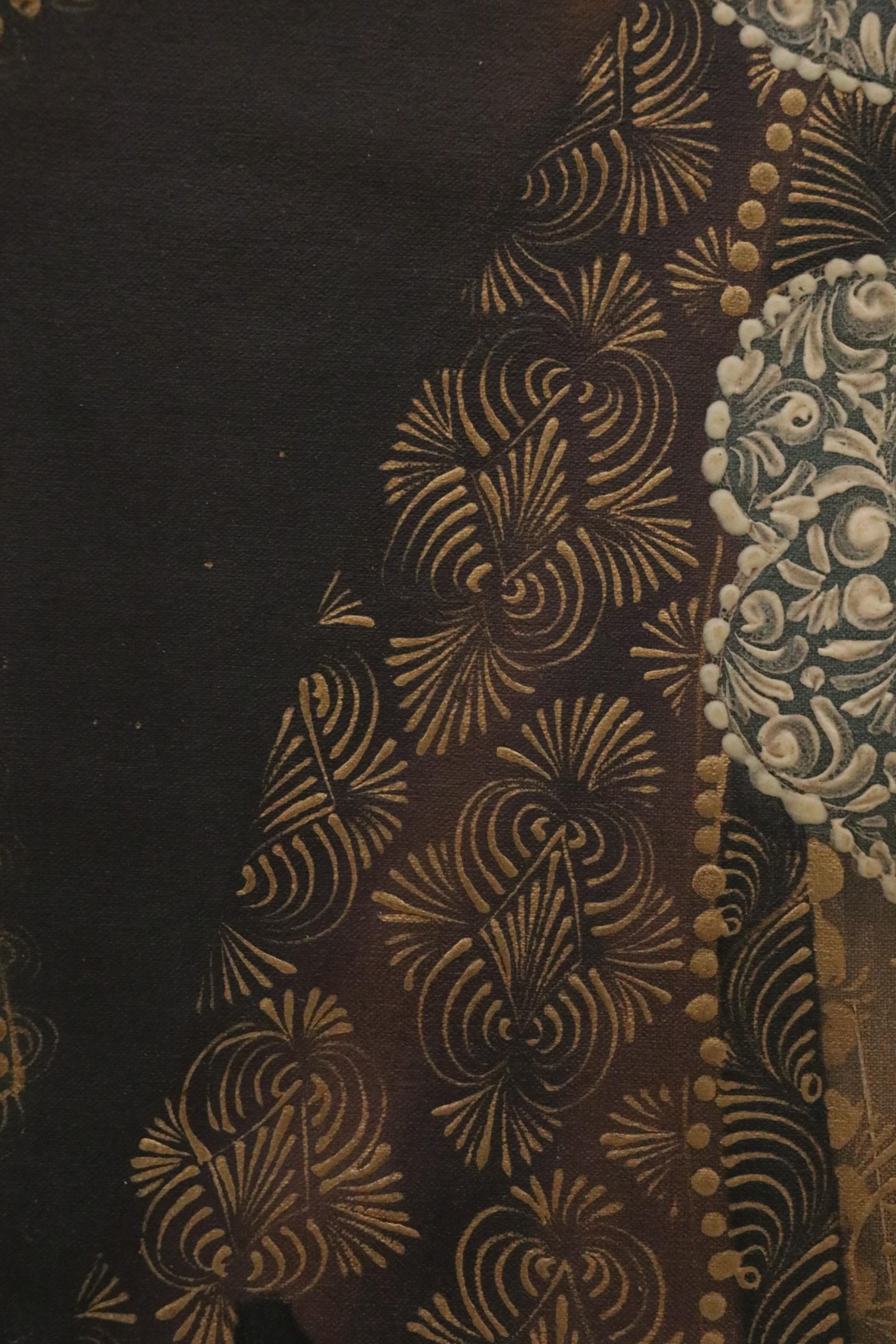 Cuzco School Style Oil Painting "Our Lady of Pomata," 20th Century