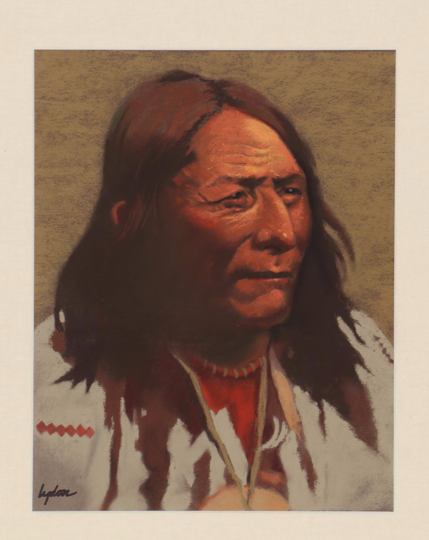 Tom Lydon Pastel Drawing "Crowfoot," circa 1986