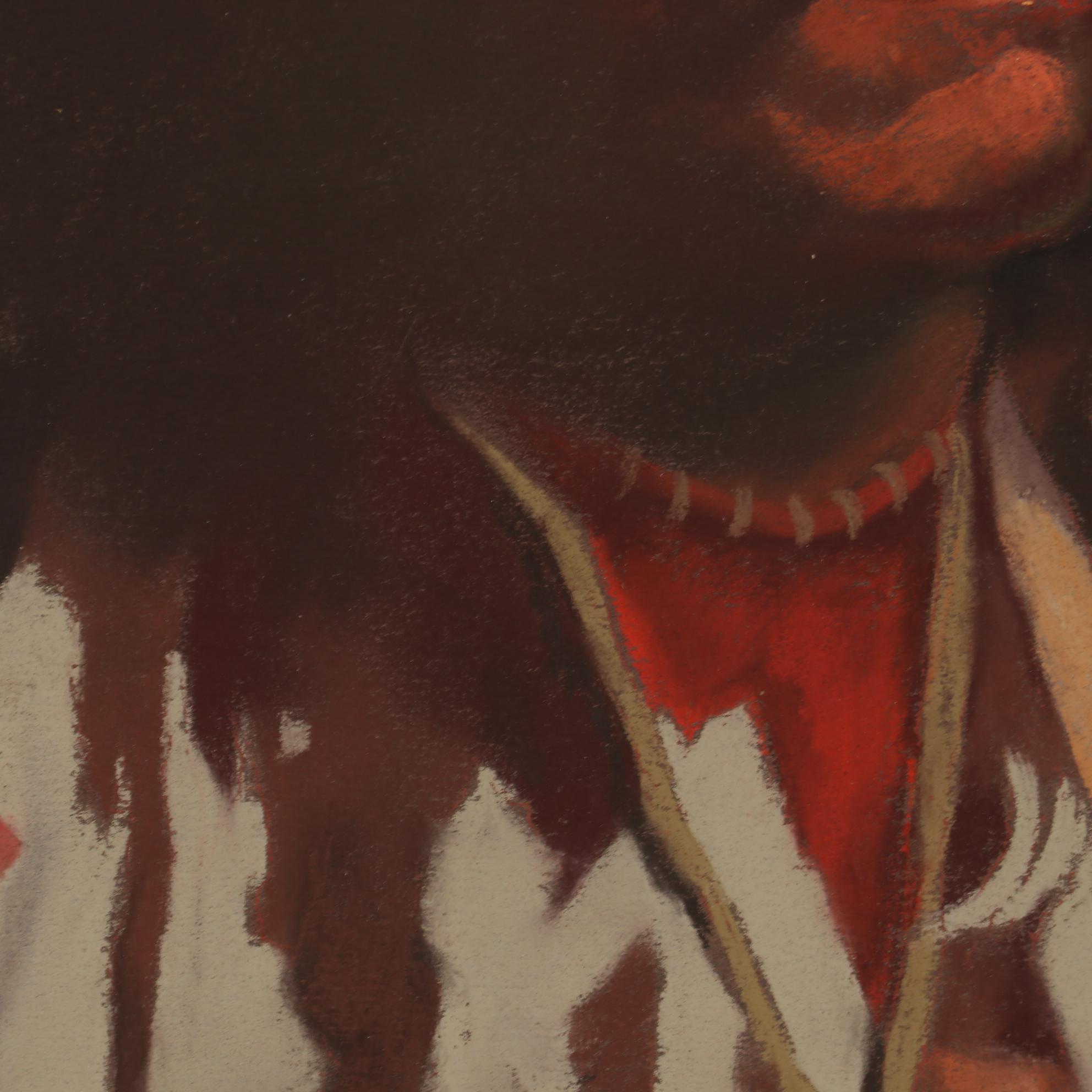 Tom Lydon Pastel Drawing "Crowfoot," circa 1986