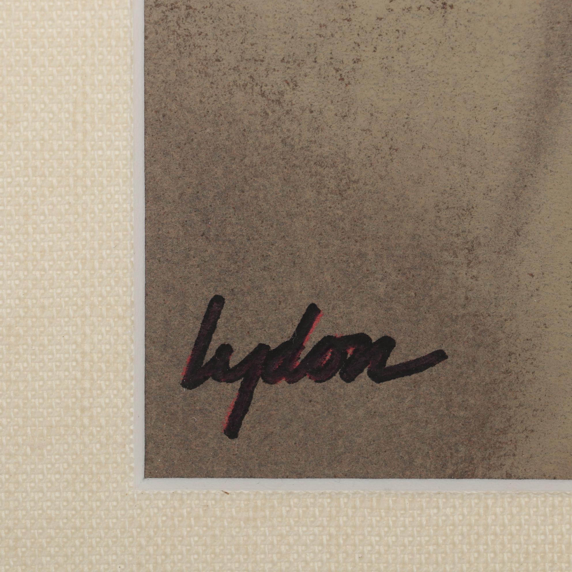 Tom Lydon Pastel Drawing "Crowfoot," circa 1986