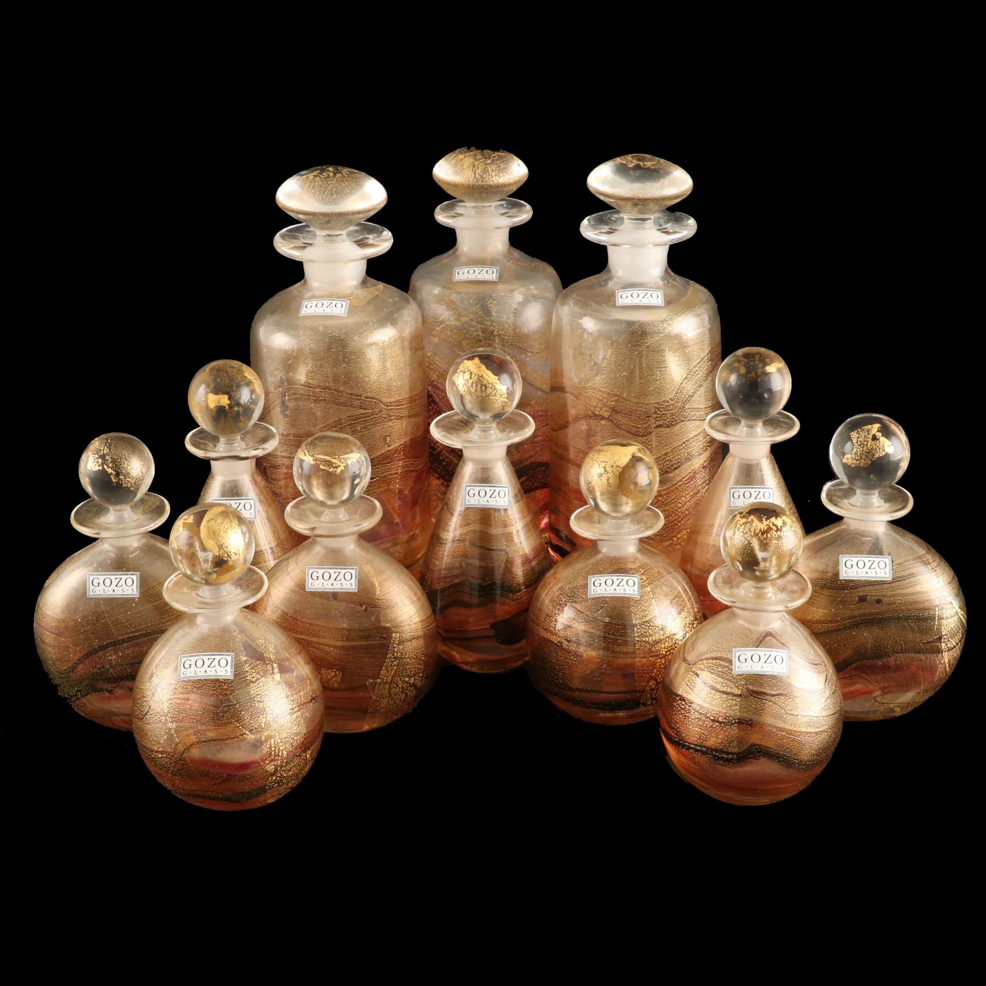 Gozo Glass Art Glass Perfume Bottles