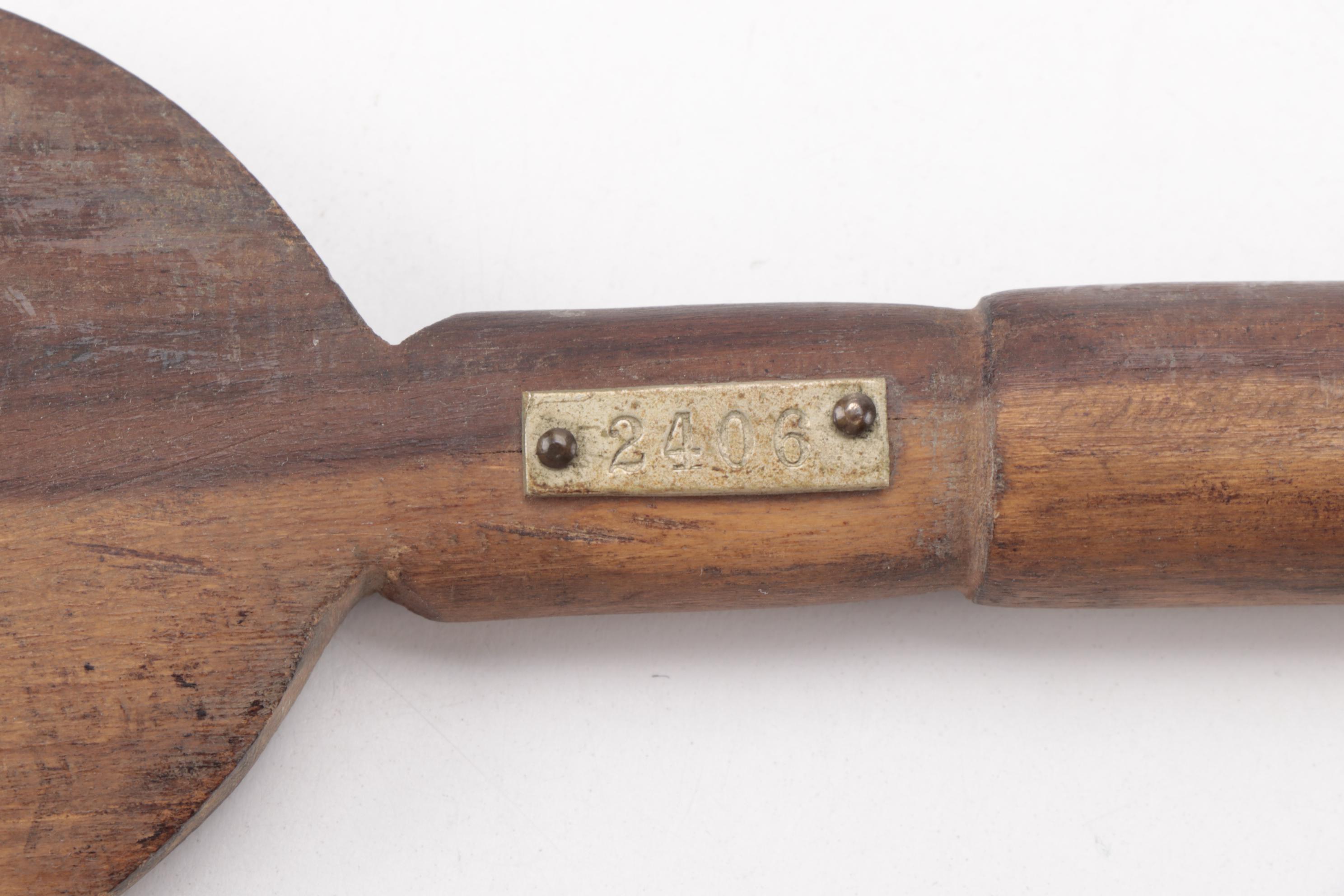 African Iklwa Short Spear and Decorative Hardwood Spear, Early/Mid 20th Century