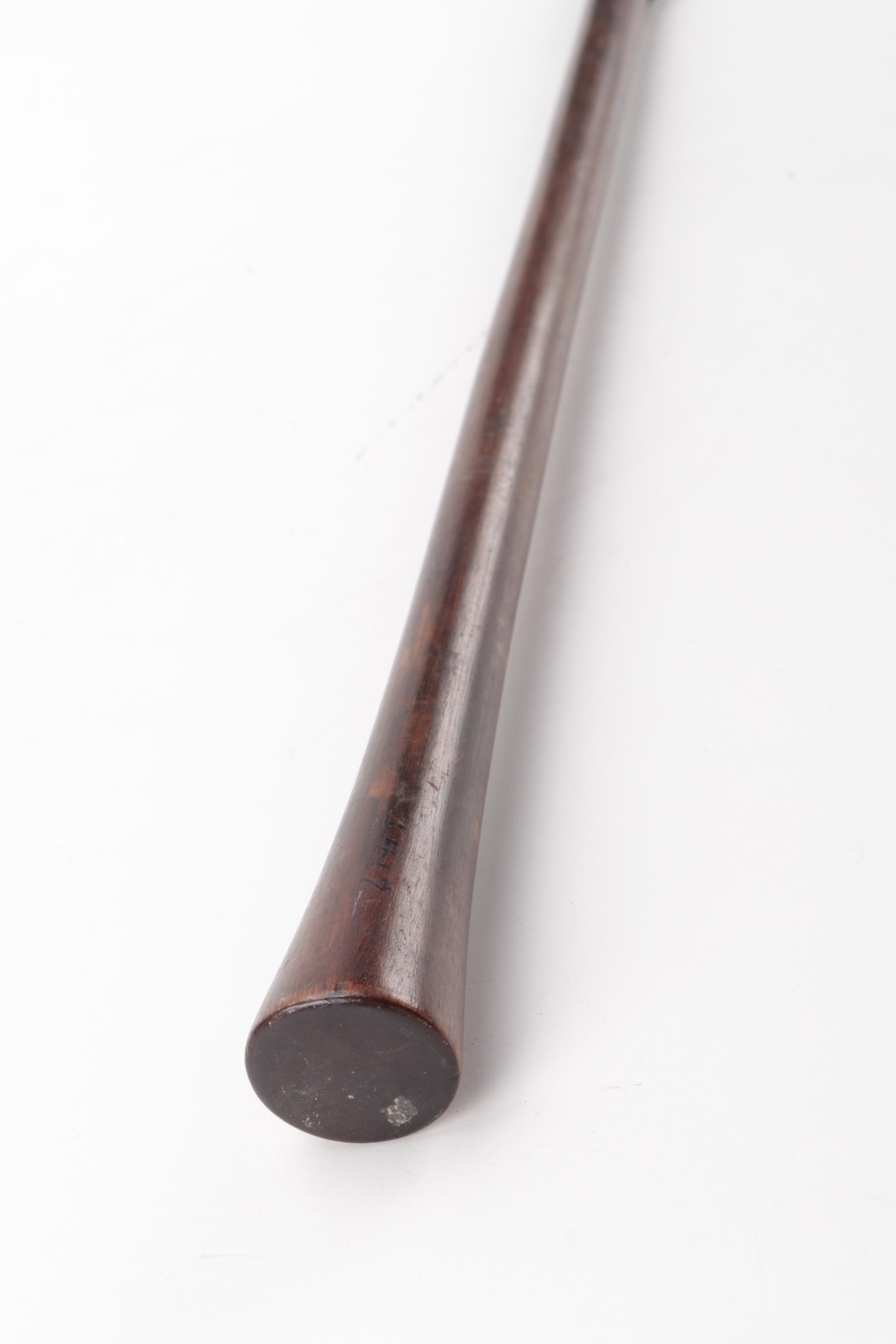 African Iklwa Short Spear and Decorative Hardwood Spear, Early/Mid 20th Century