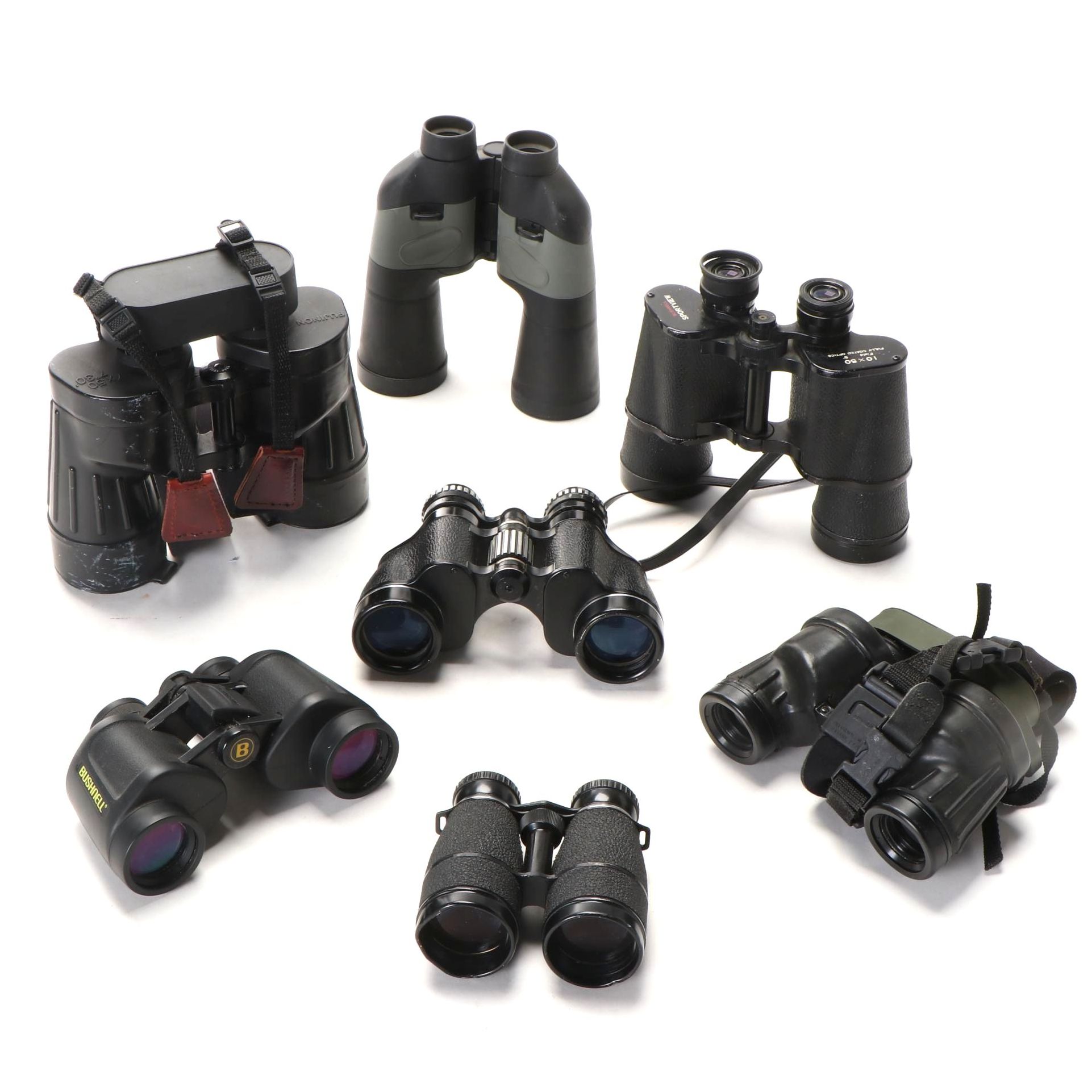 Bushnell, Fujinon, Kalimar, Redhead, and Other Binoculars, Mid to Late 20th C
