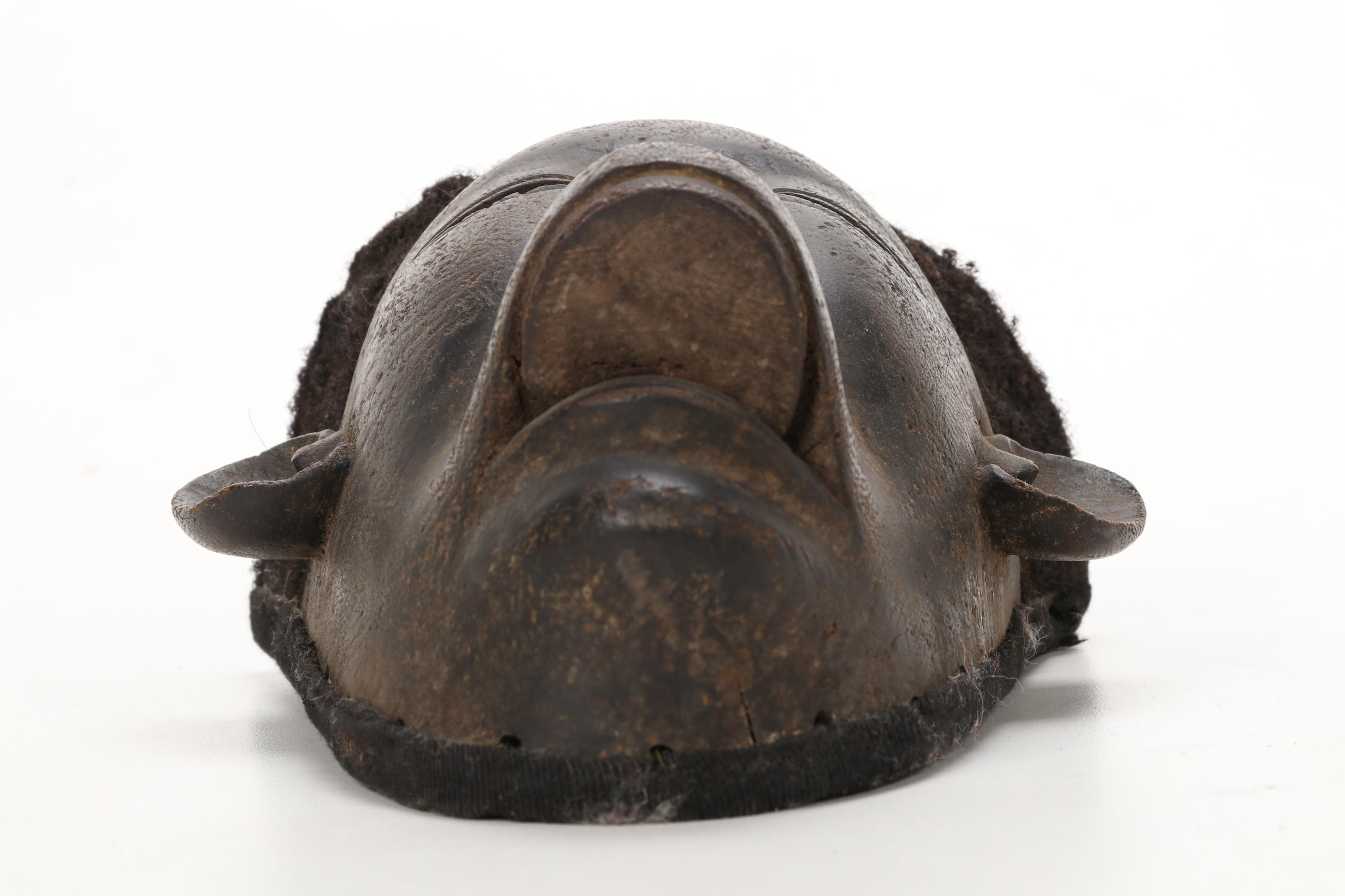 Makonde Style Mask Featuring Depiction of Top Lip Plate, East Africa