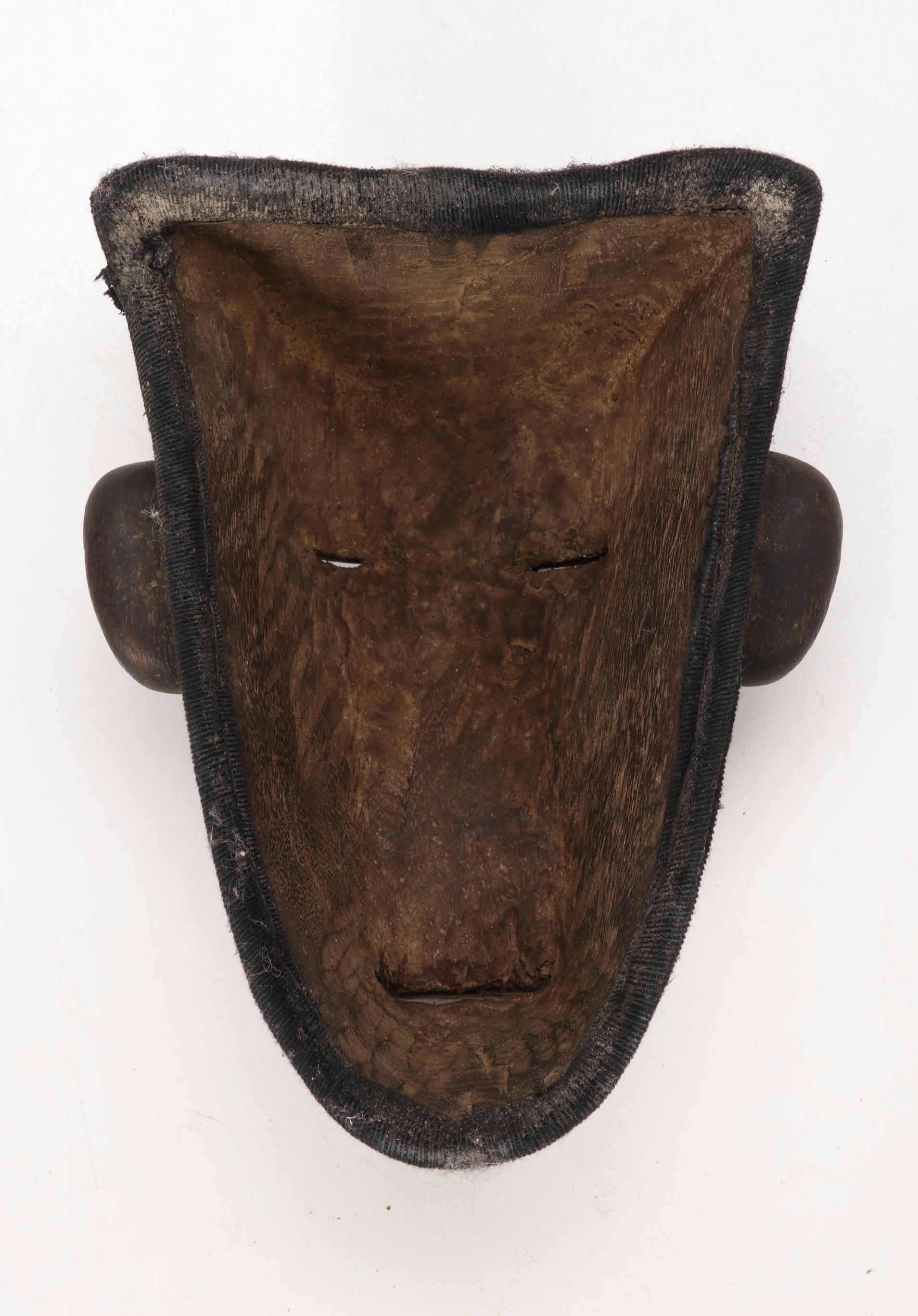 Makonde Style Mask Featuring Depiction of Top Lip Plate, East Africa