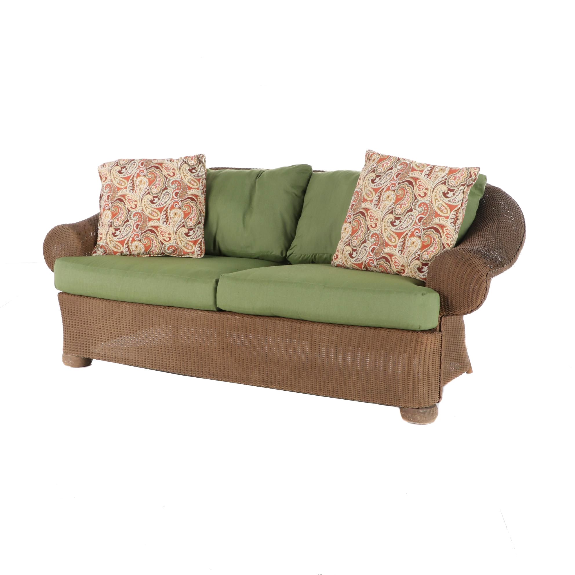 Lloyd Loom by LLoyd Flanders Wicker Wicker Patio Loveseat