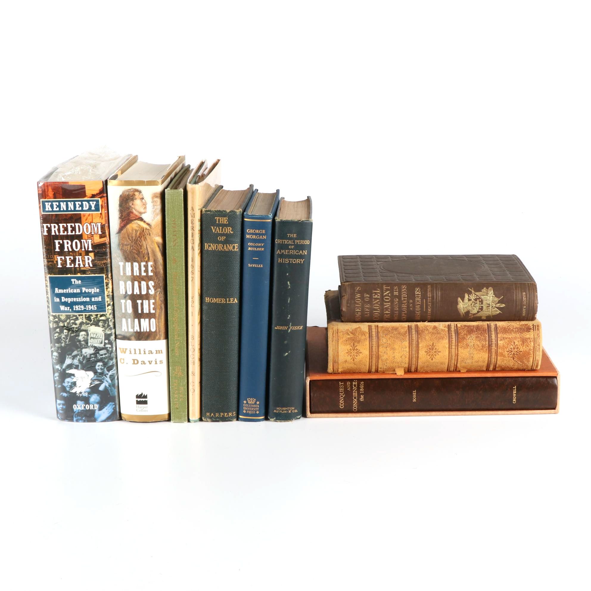 American History Books including Homer Lea's "The Valor of Ignorance", 1912