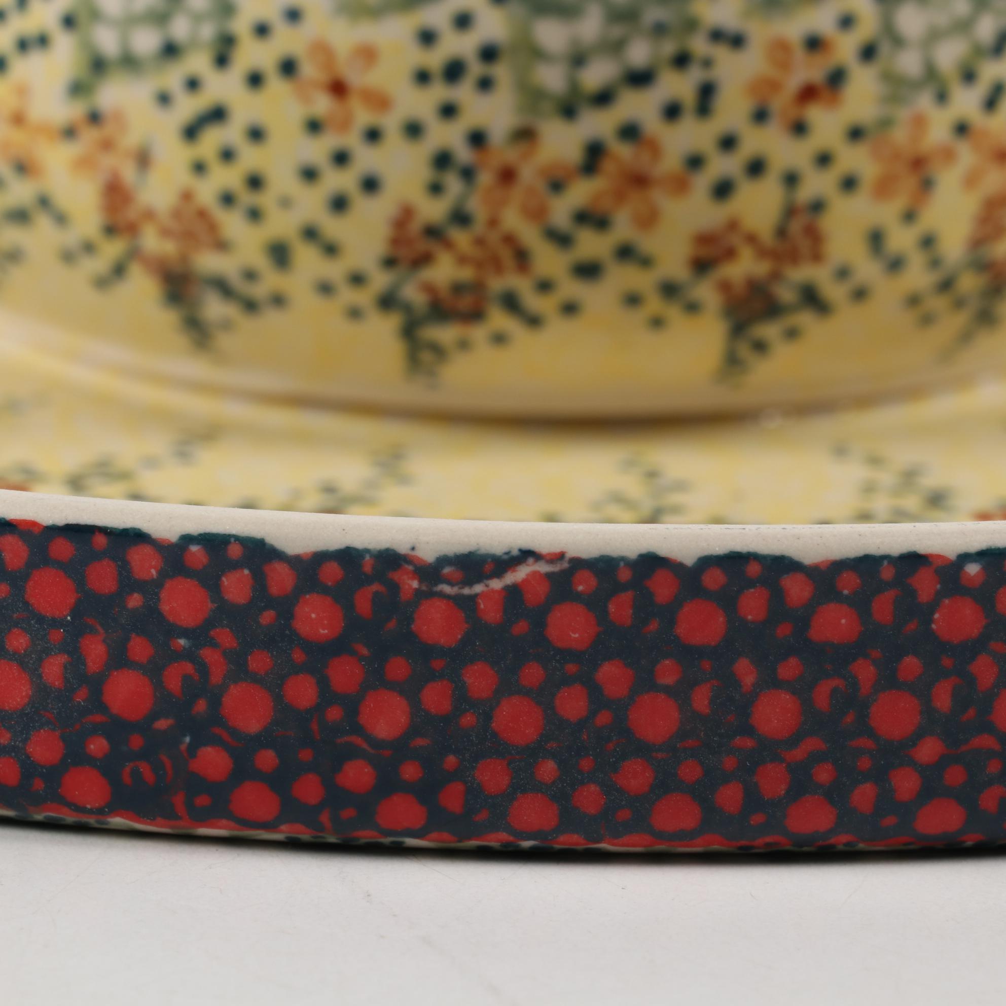 Polish Manufaktura "Sunshine Grotto" Earthenware Serveware and Table Accessories