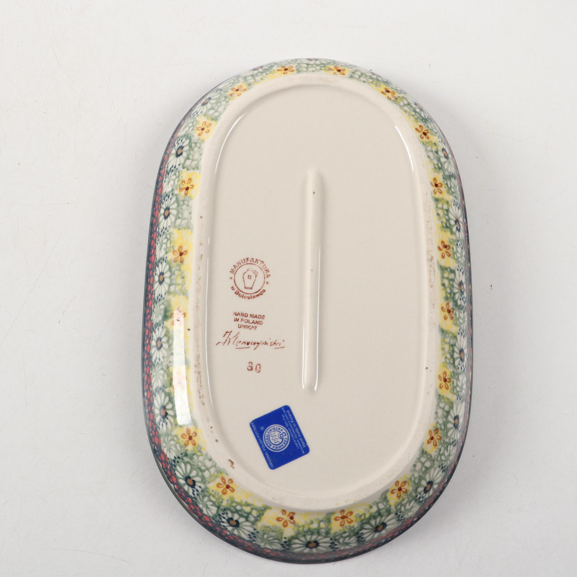 Polish Manufaktura "Sunshine Grotto" Earthenware Serveware and Table Accessories