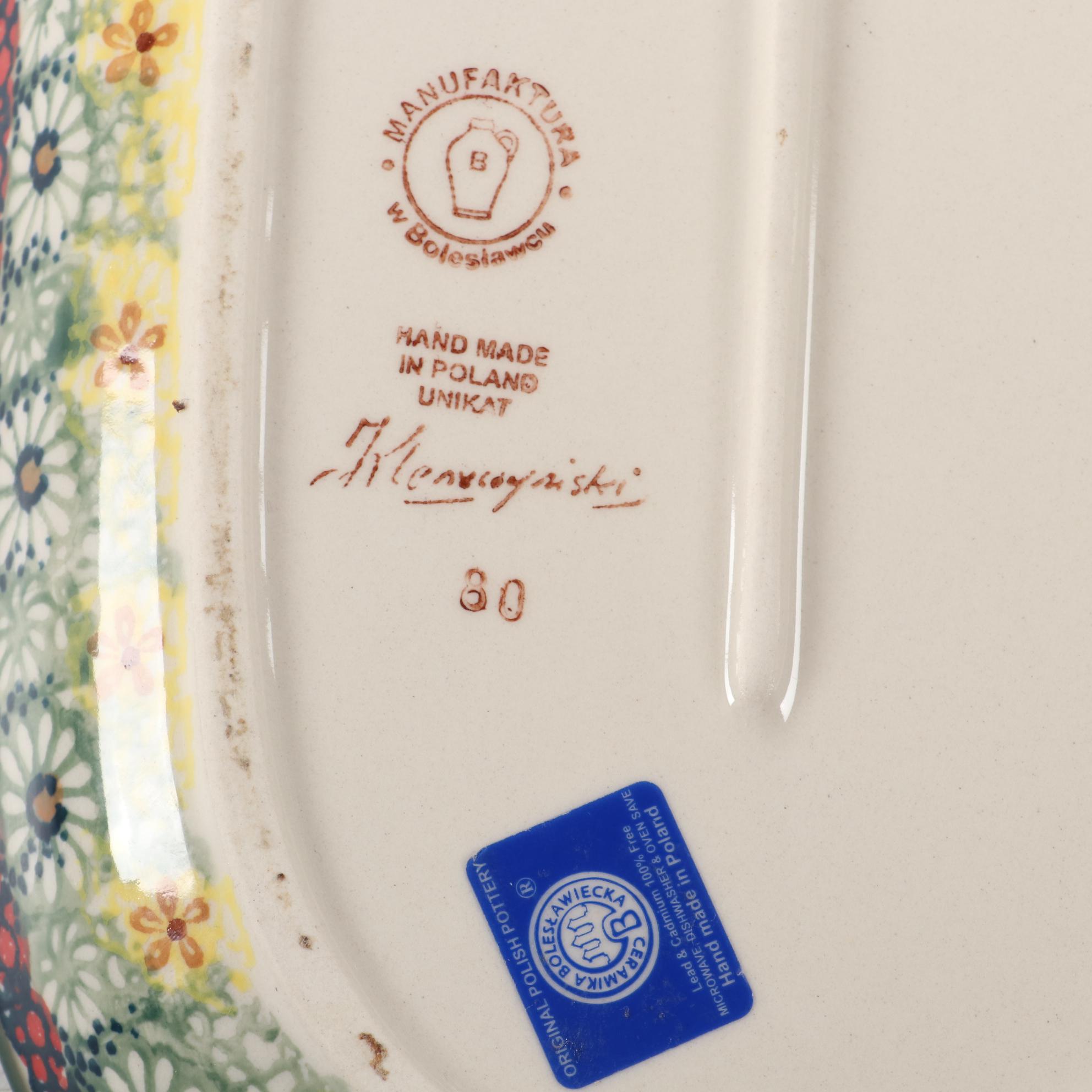 Polish Manufaktura "Sunshine Grotto" Earthenware Serveware and Table Accessories