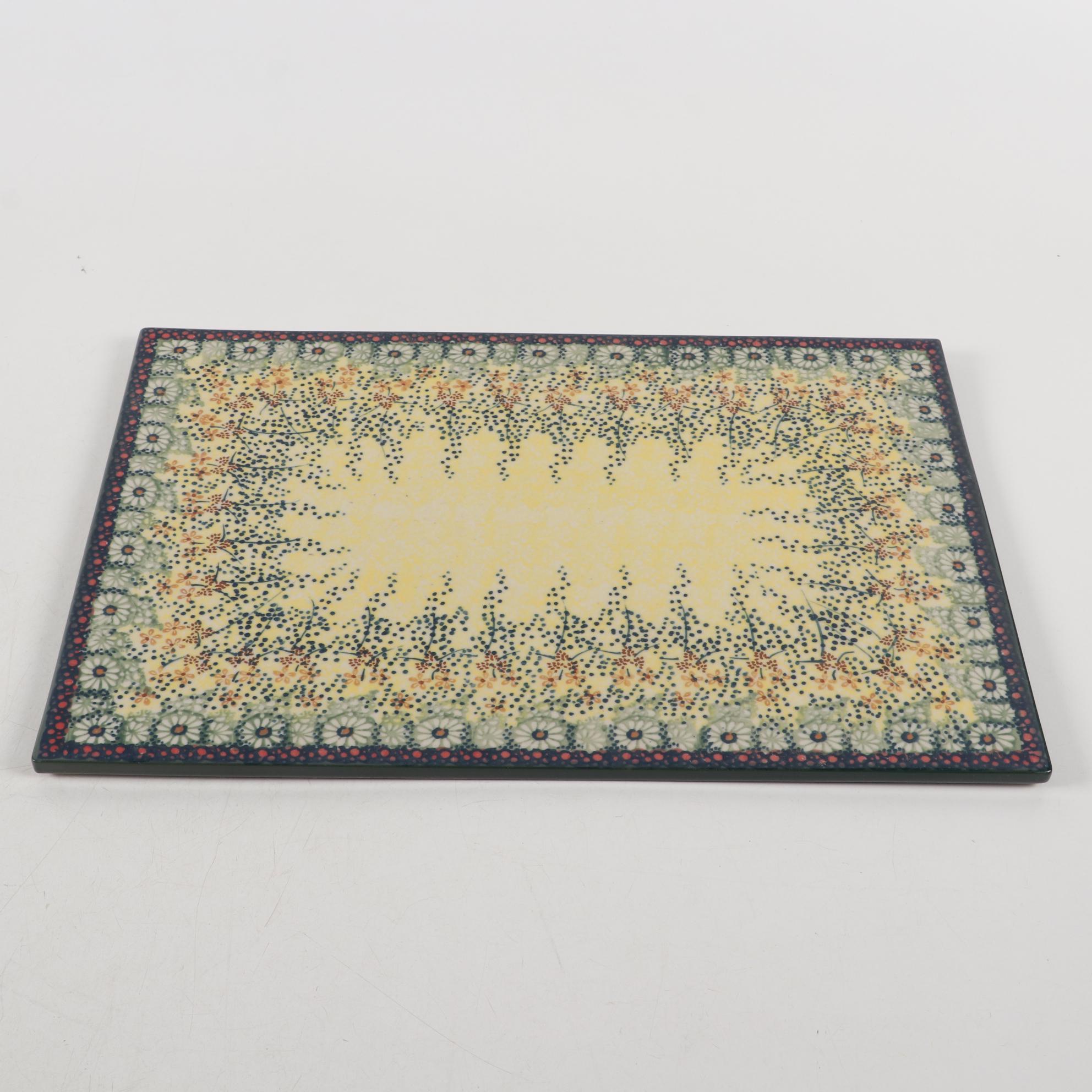 Polish Manufaktura "Sunshine Grotto" Earthenware Serveware and Table Accessories