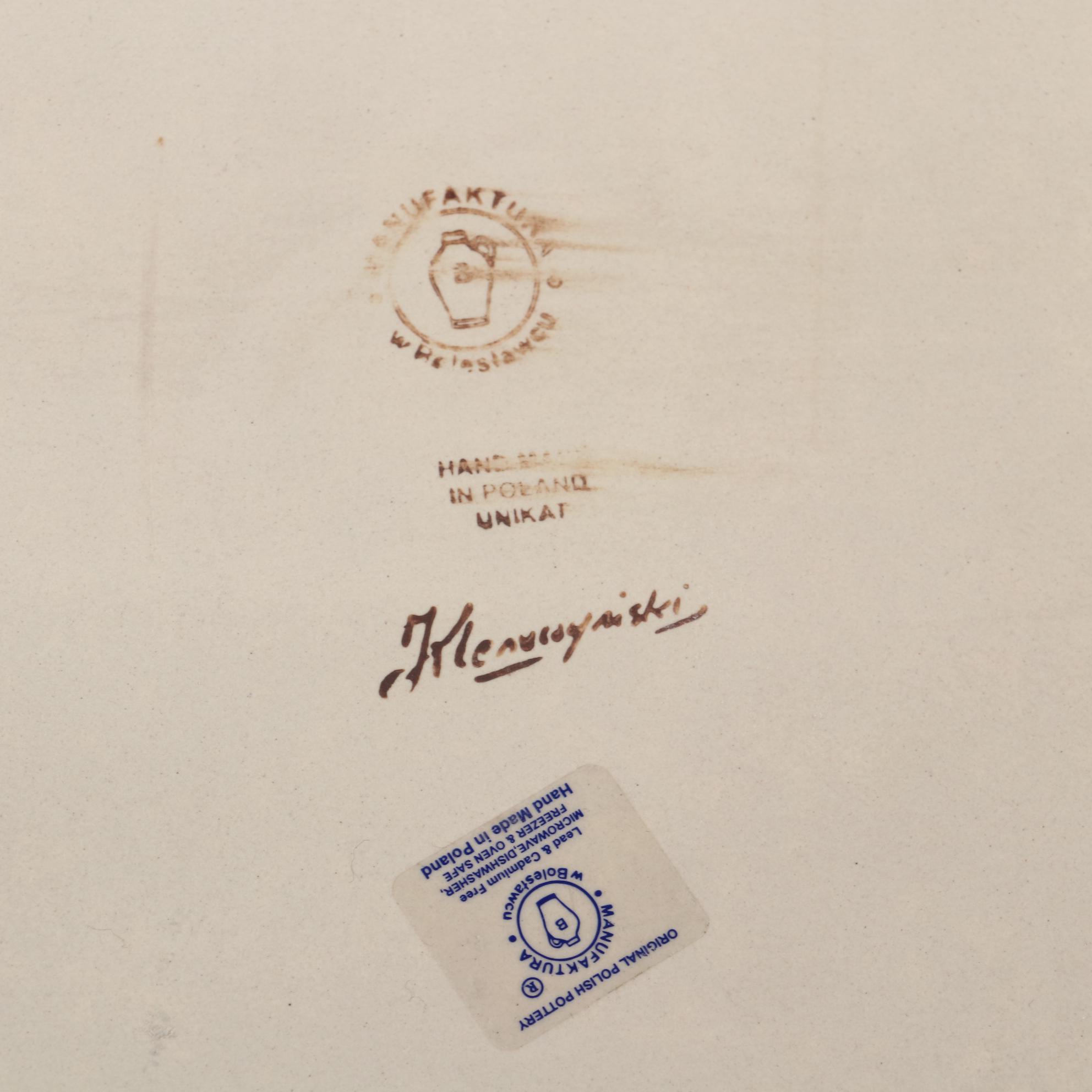 Polish Manufaktura "Sunshine Grotto" Earthenware Serveware and Table Accessories