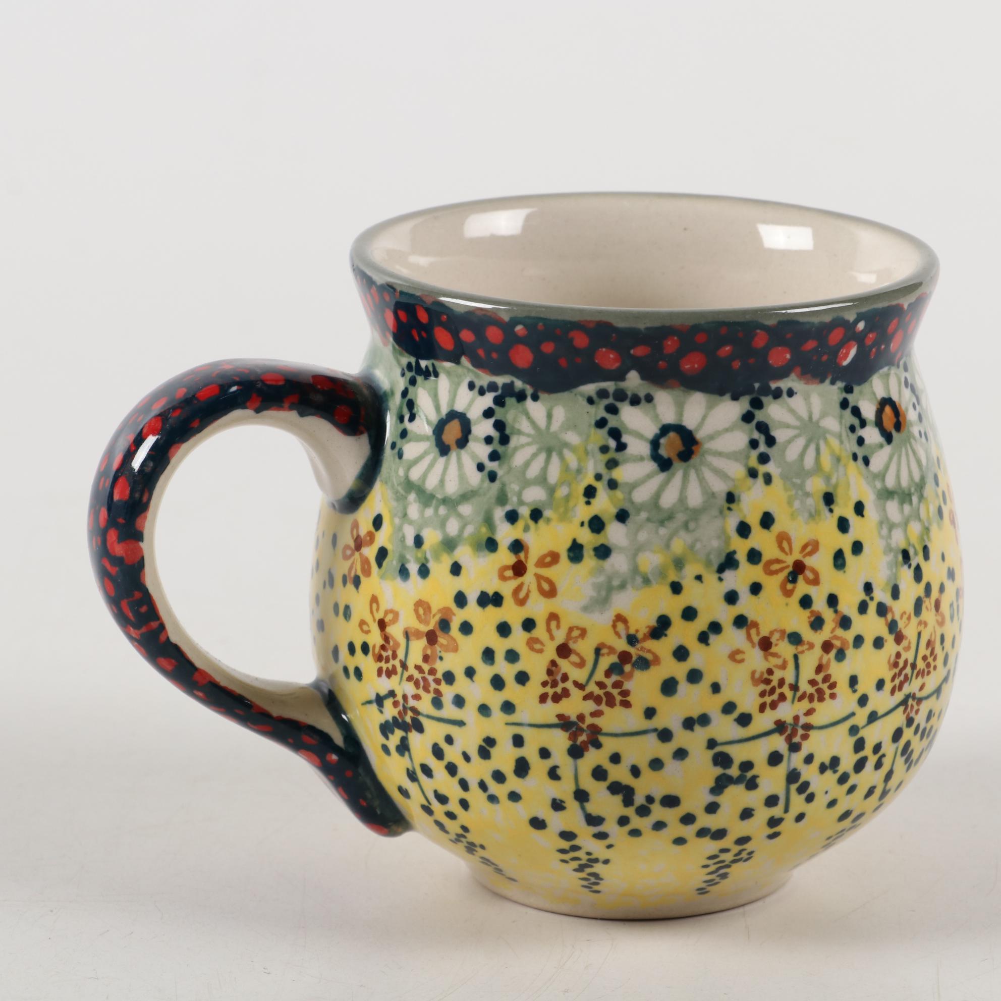 Polish Manufaktura "Sunshine Grotto" Earthenware Serveware and Table Accessories