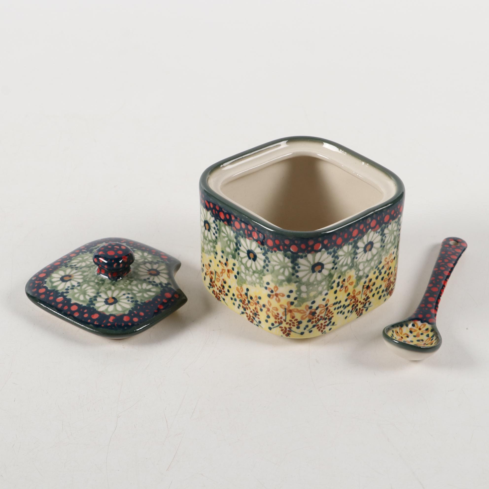 Polish Manufaktura "Sunshine Grotto" Earthenware Serveware and Table Accessories