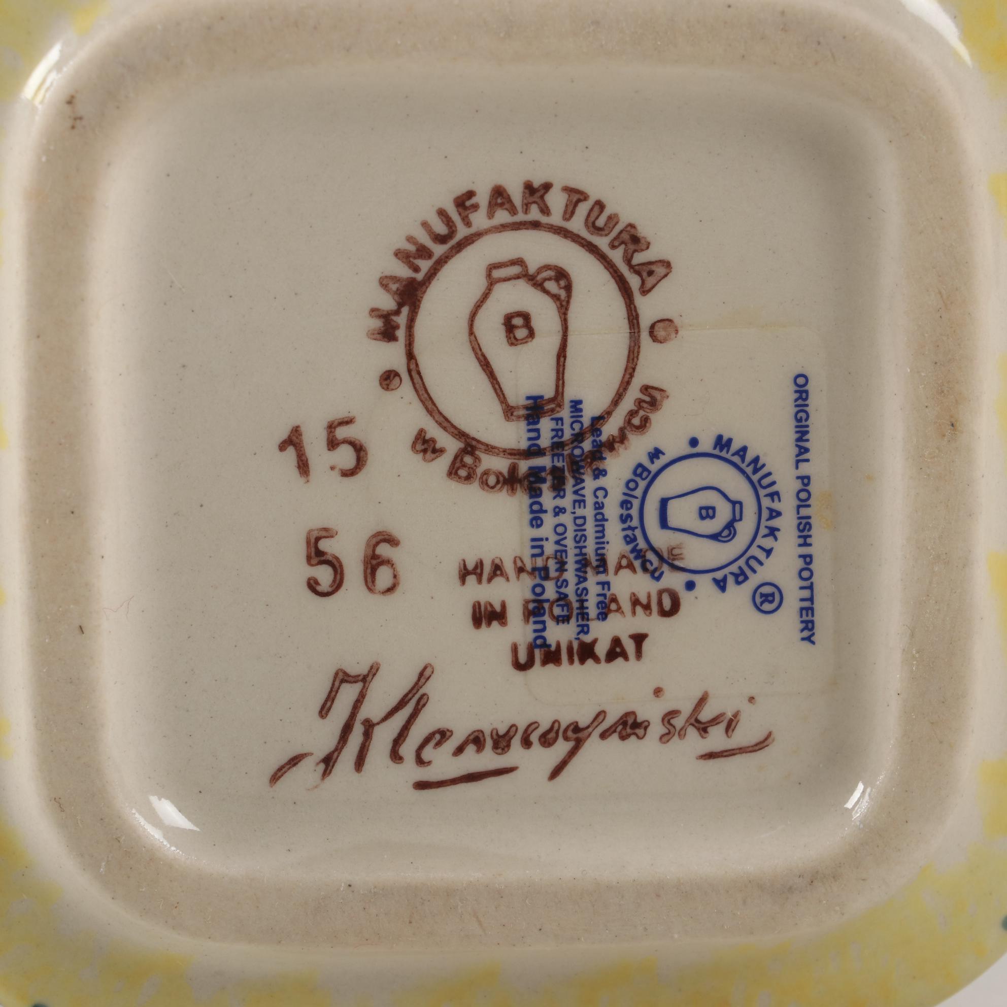 Polish Manufaktura "Sunshine Grotto" Earthenware Serveware and Table Accessories