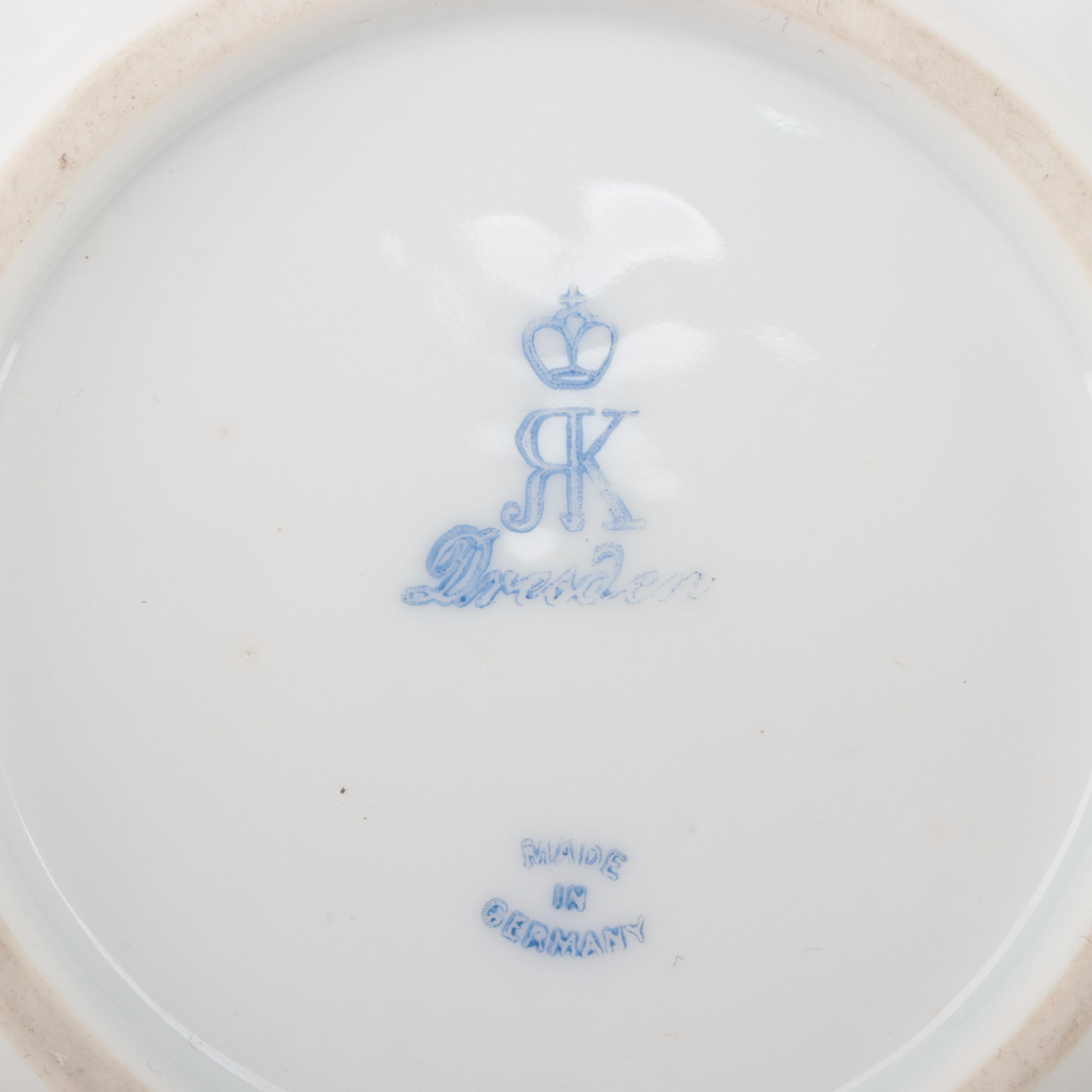 Dresden and Royal Vienna Quatrefoil and Other Demitasse and Teacups, Antique