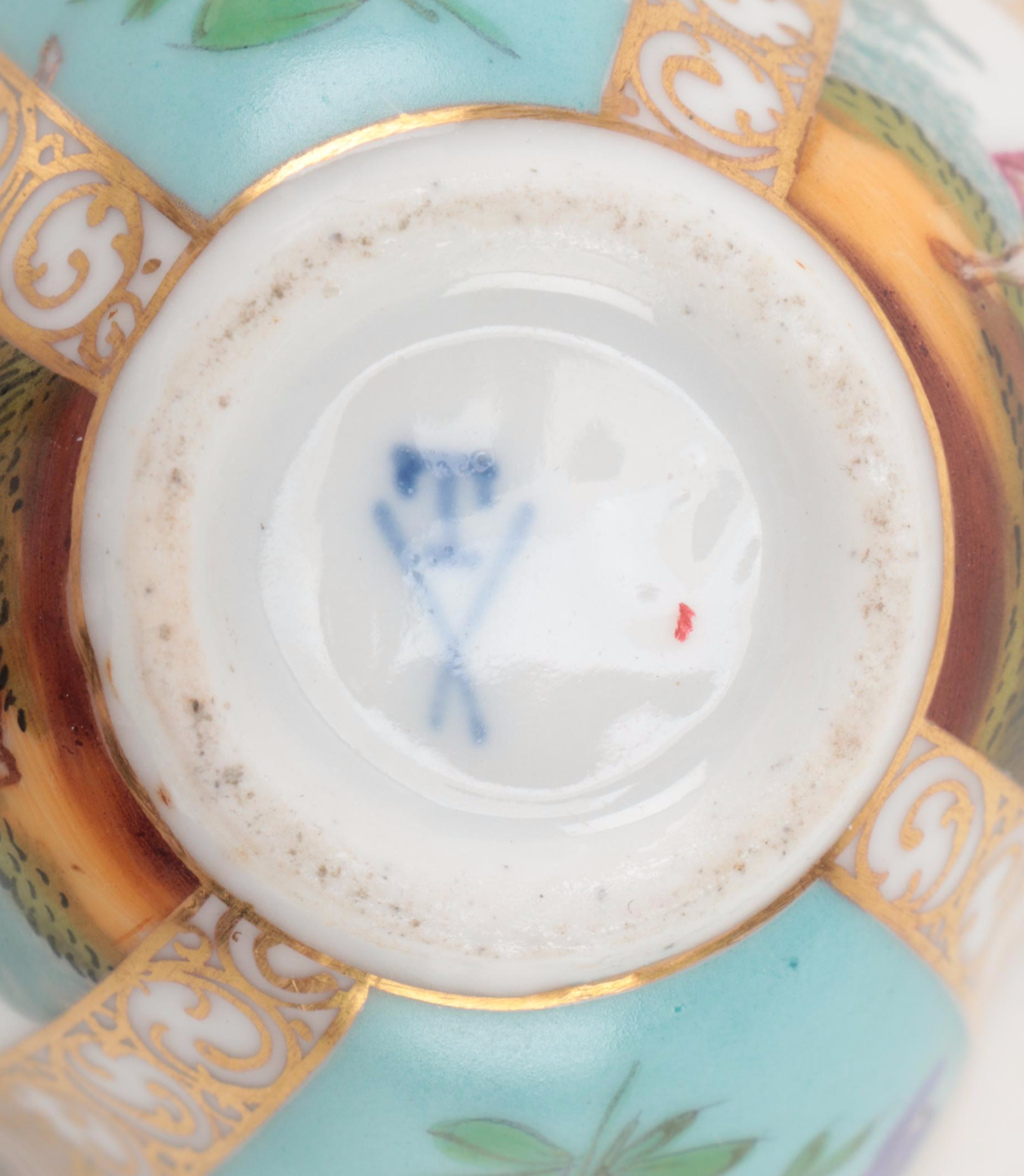 Dresden and Royal Vienna Quatrefoil and Other Demitasse and Teacups, Antique