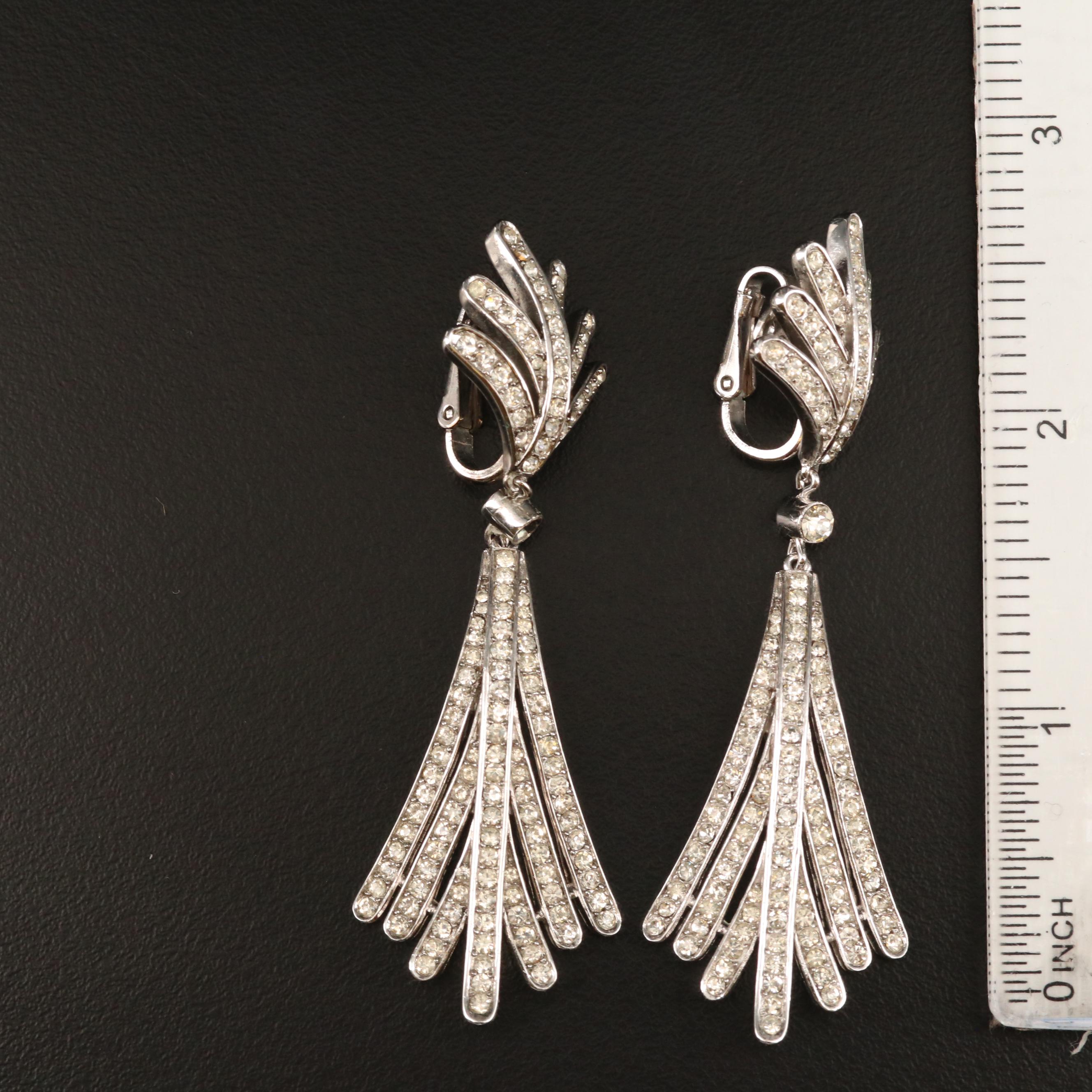 Vintage Harwood Leading Lady Rhinestone Expansion Bracelet and Other Jewelry