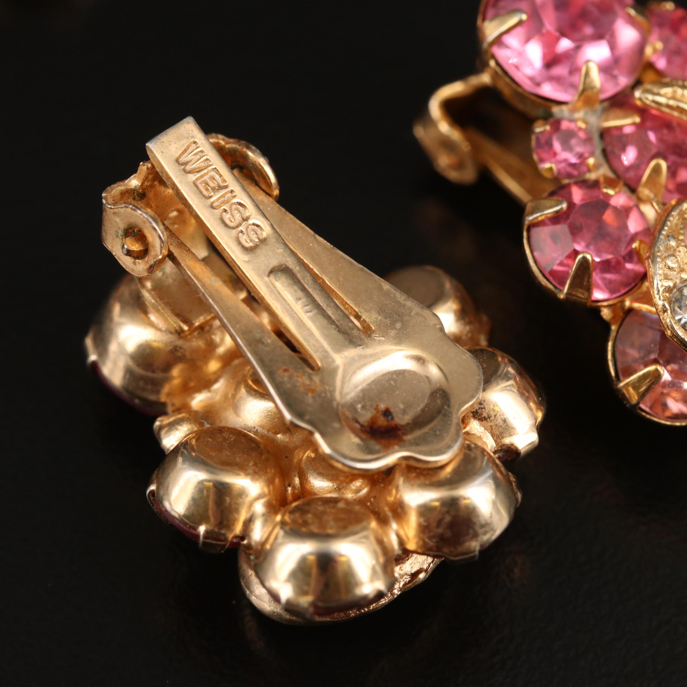 Vintage Harwood Leading Lady Rhinestone Expansion Bracelet and Other Jewelry