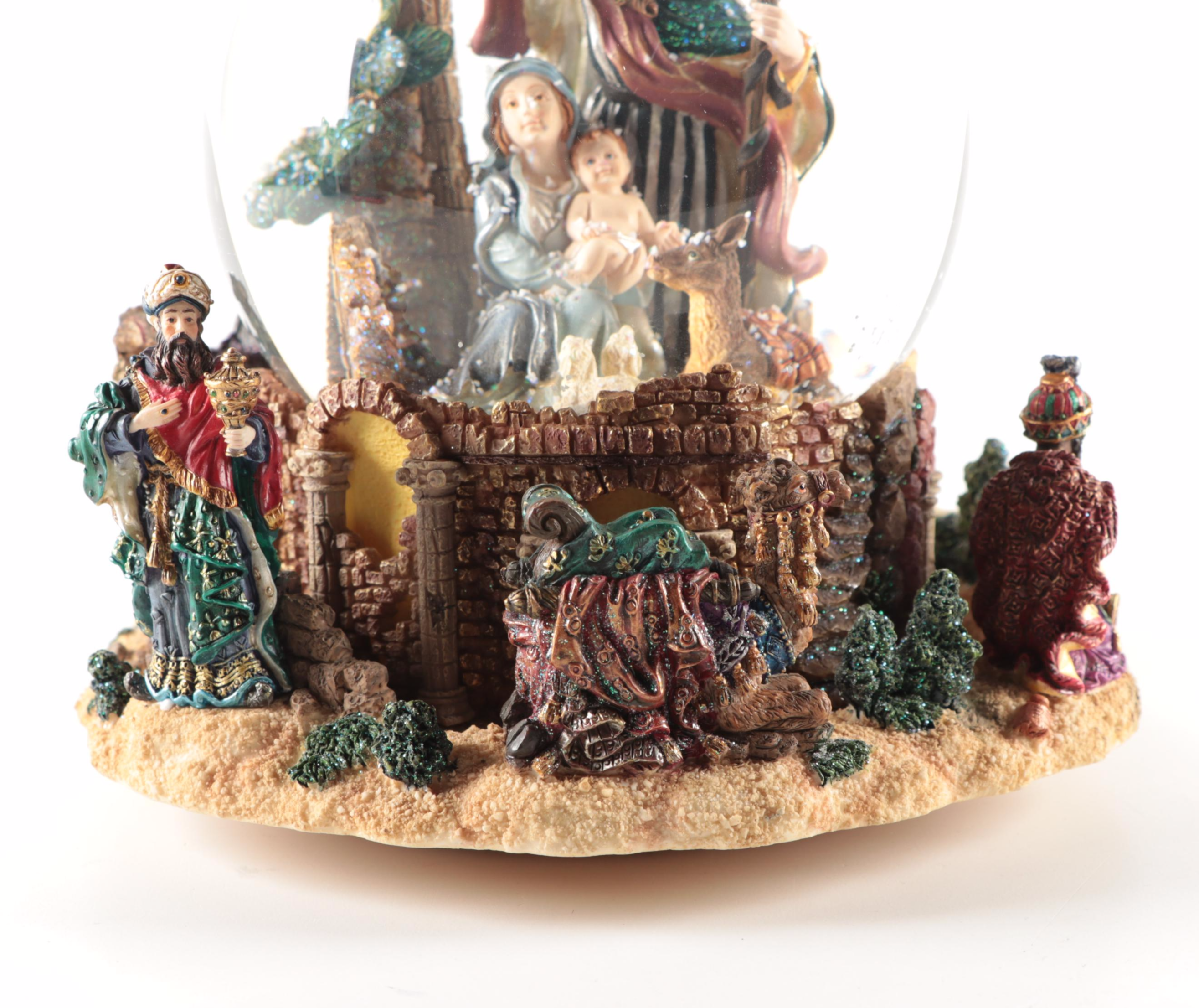 Christopher Radko "Holy Family" Snowglobe, Contemporary