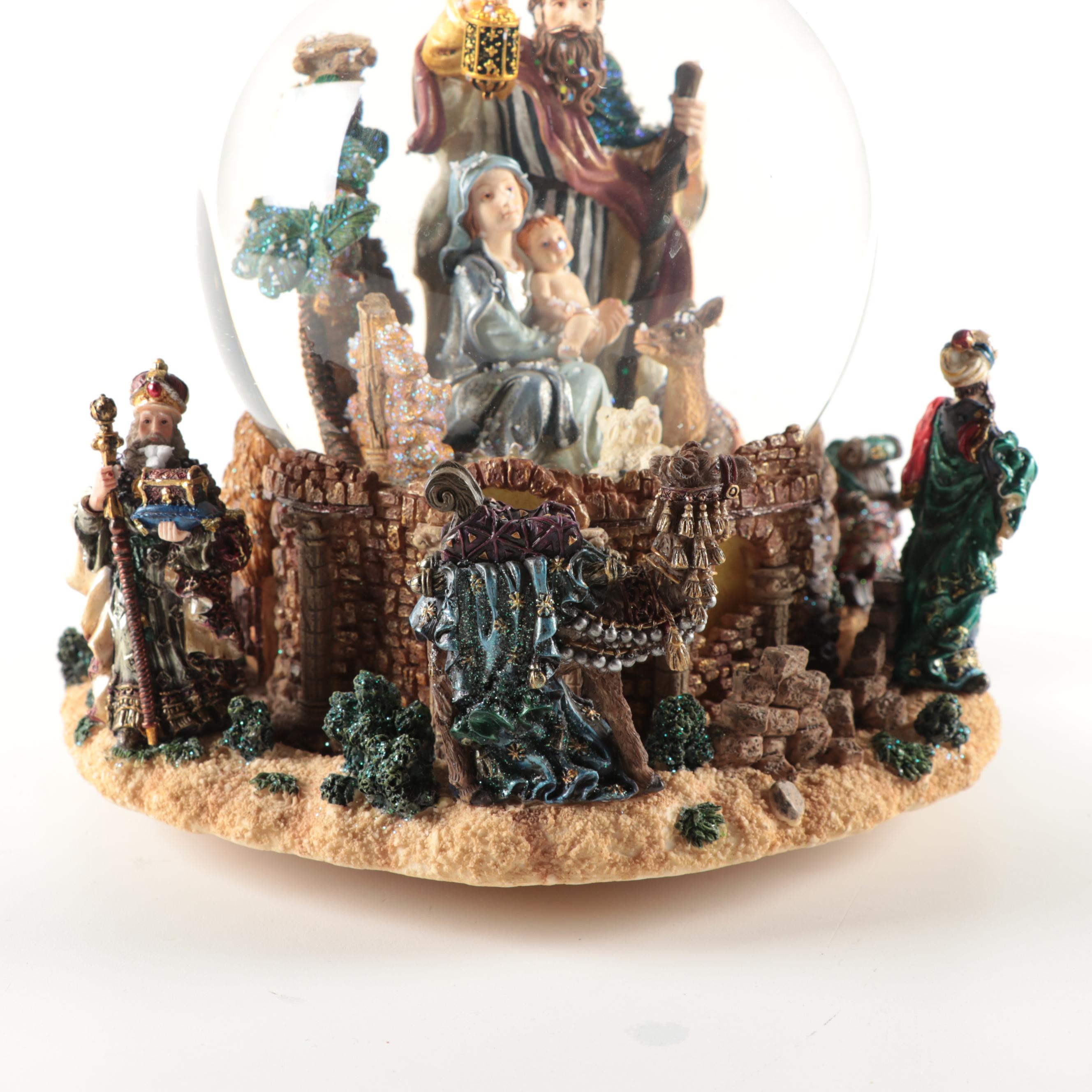 Christopher Radko "Holy Family" Snowglobe, Contemporary
