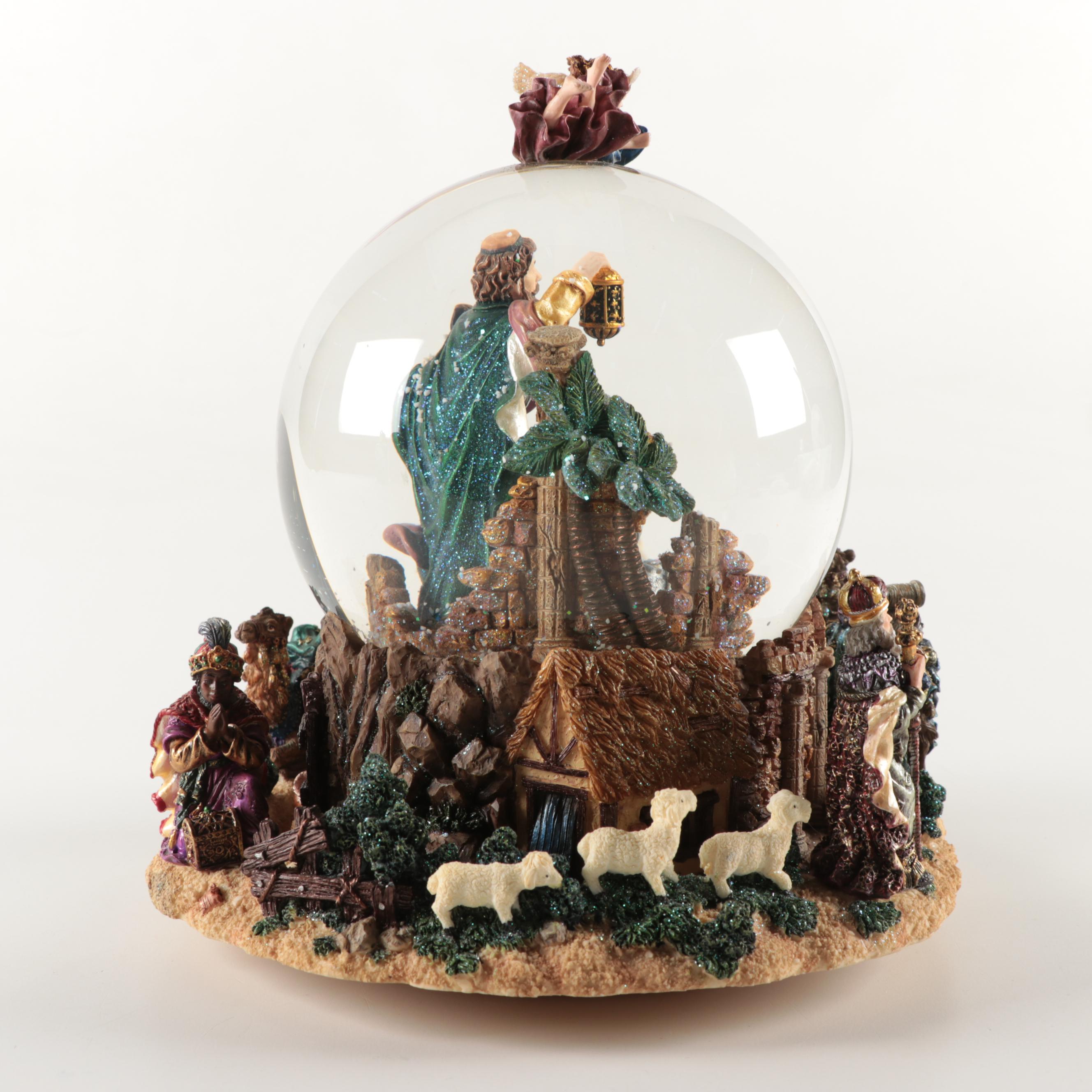 Christopher Radko "Holy Family" Snowglobe, Contemporary