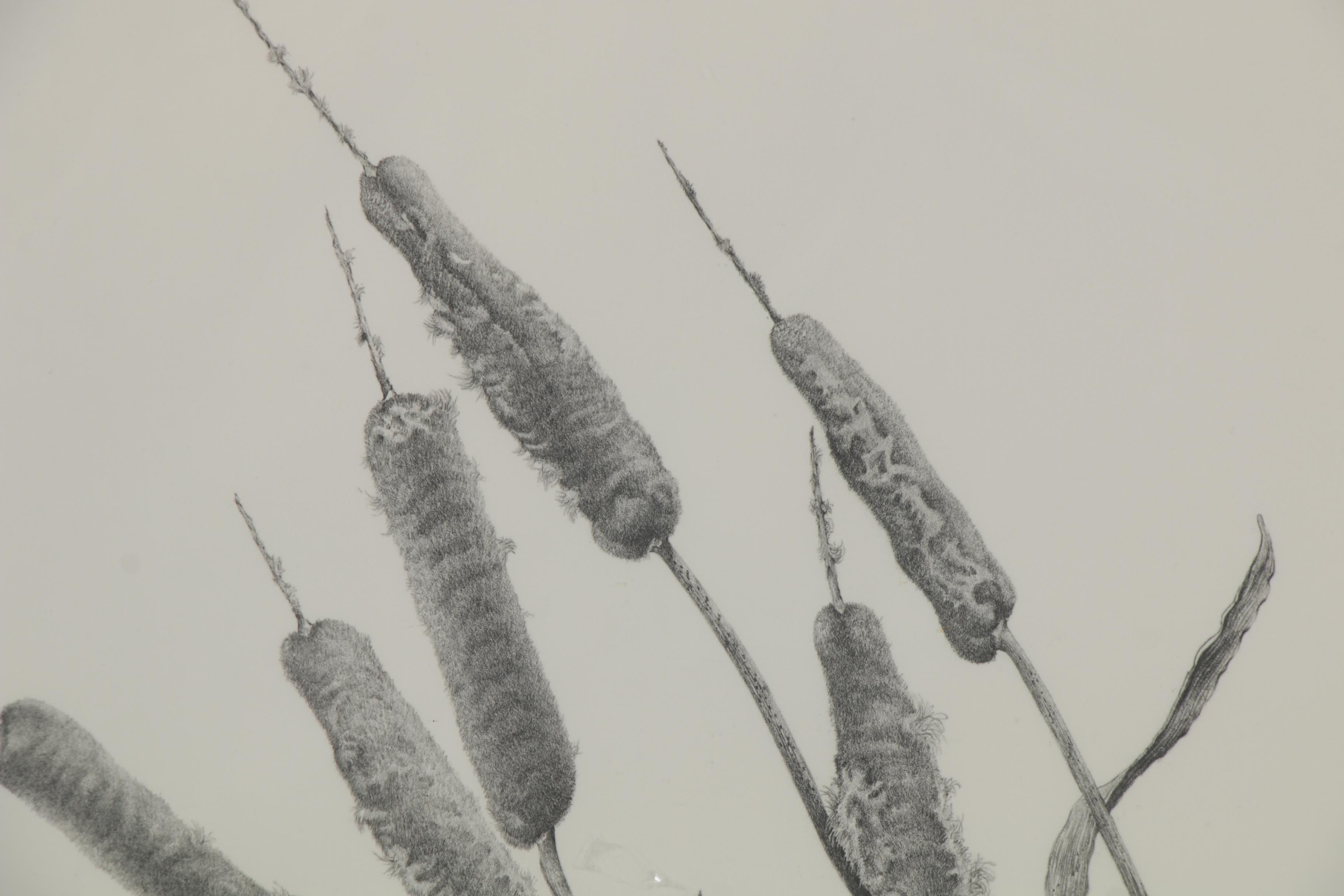 Stanley Maltzman Lithograph "Winter Cats," 1970