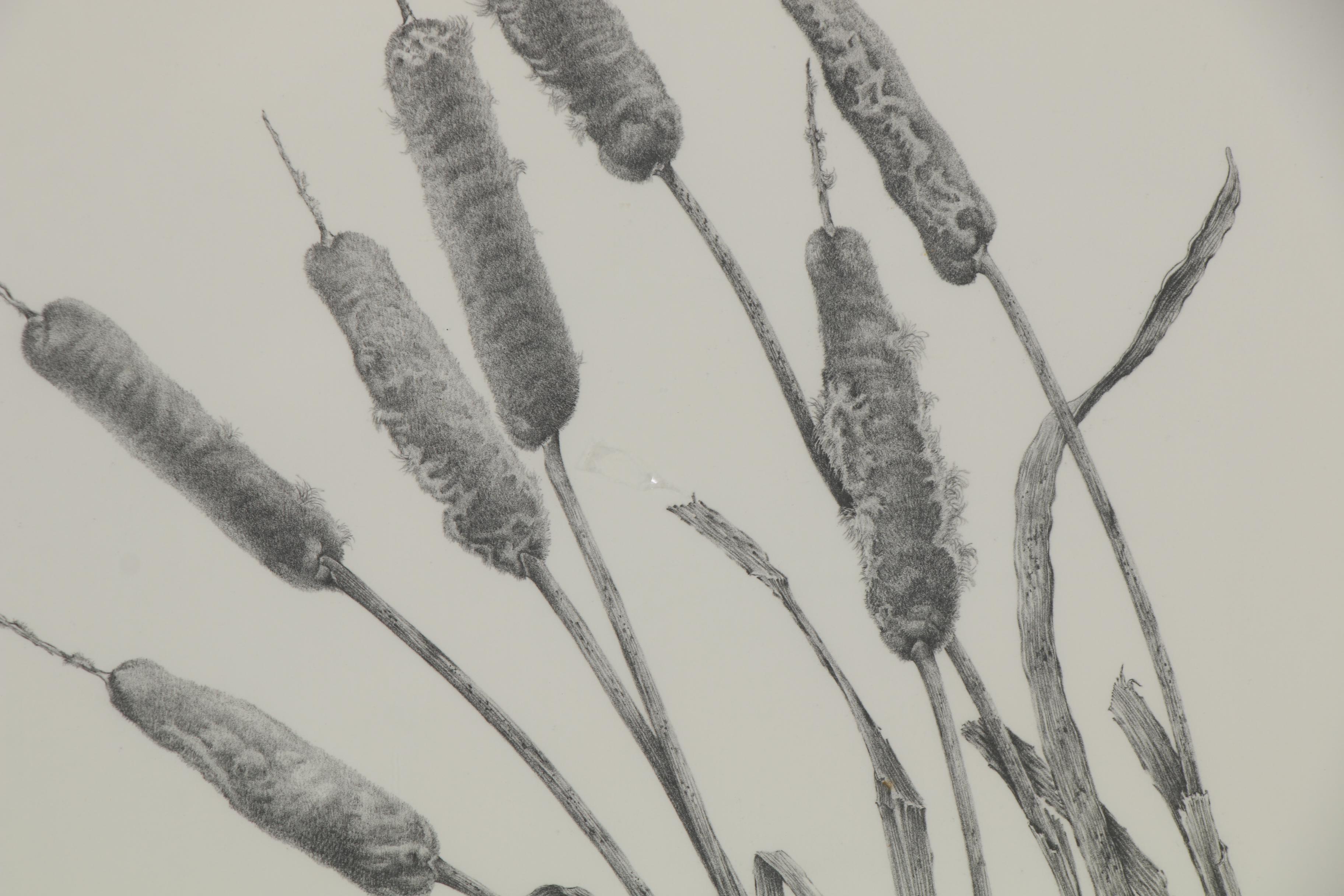 Stanley Maltzman Lithograph "Winter Cats," 1970