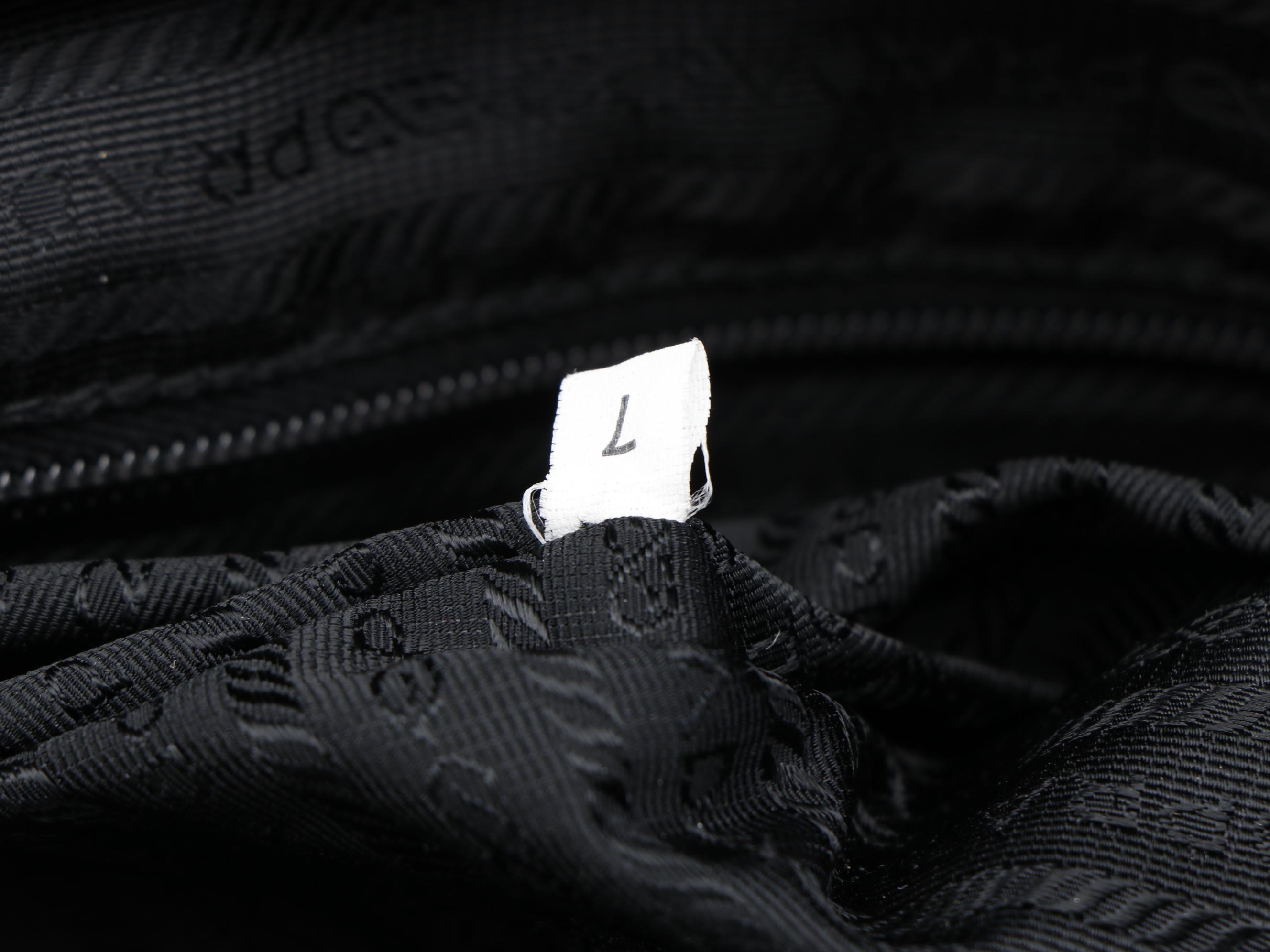 Prada Travel Bag in Black Nylon with Saffiano Leather Trim