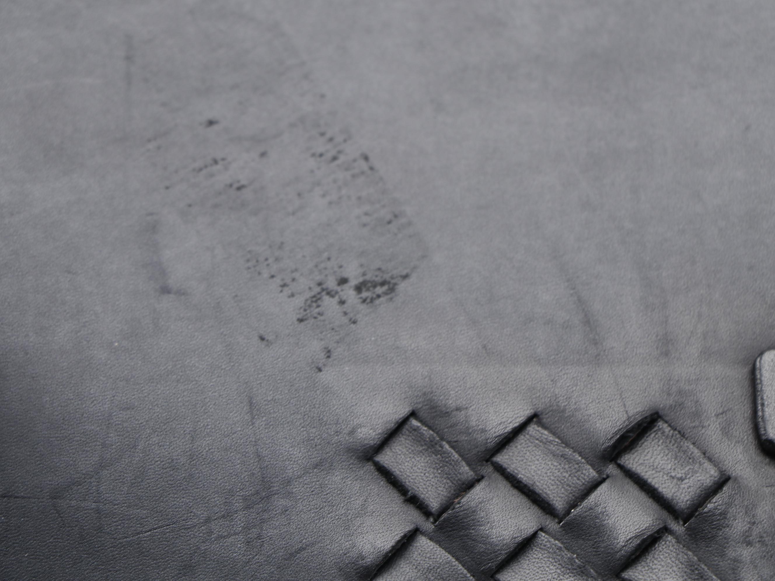 Bottega Veneta Envelope Briefcase in Black Leather with Intrecciato Detail