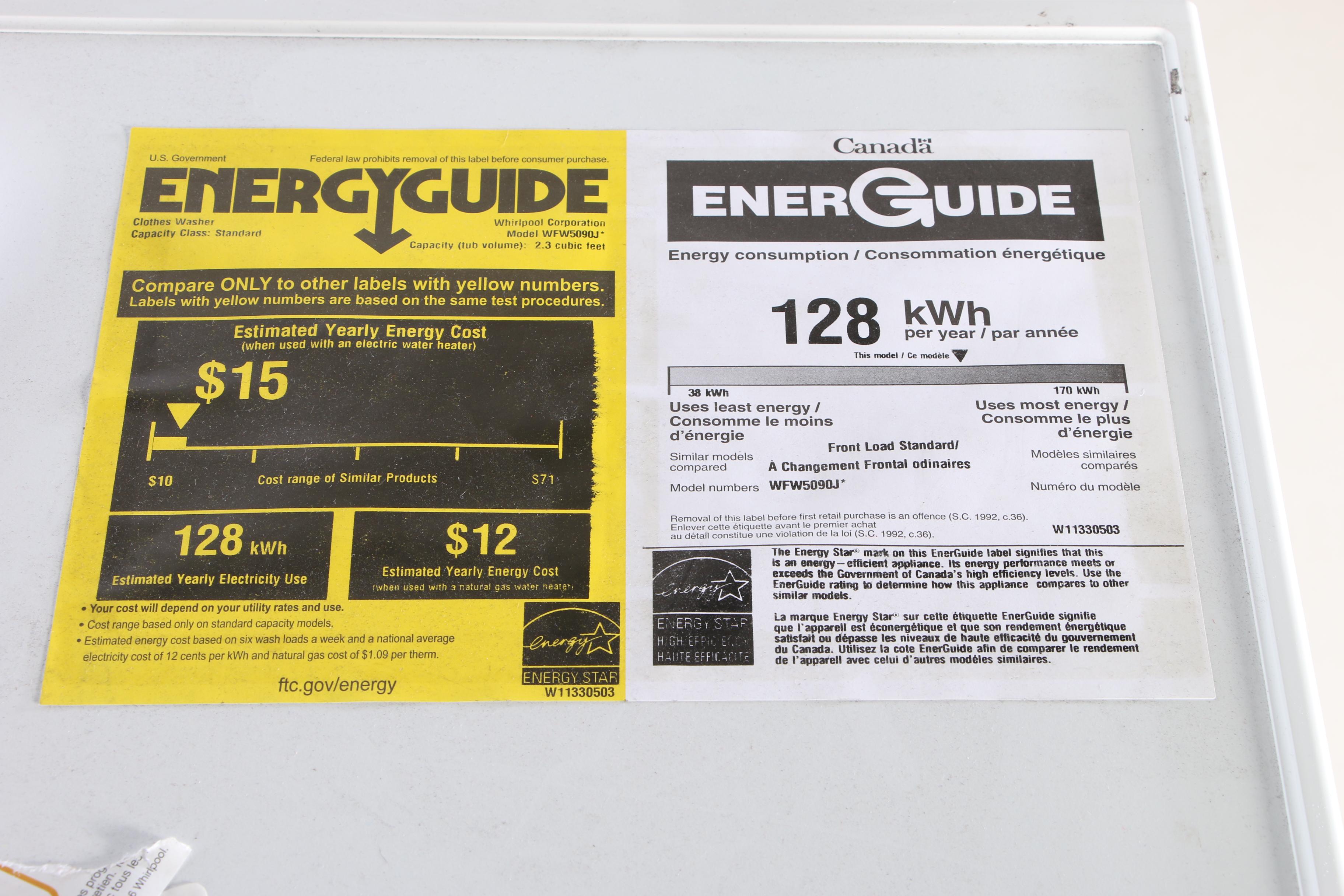 Whirlpool White 2.3 Cu. Ft. 10-Cycle Compact Washer