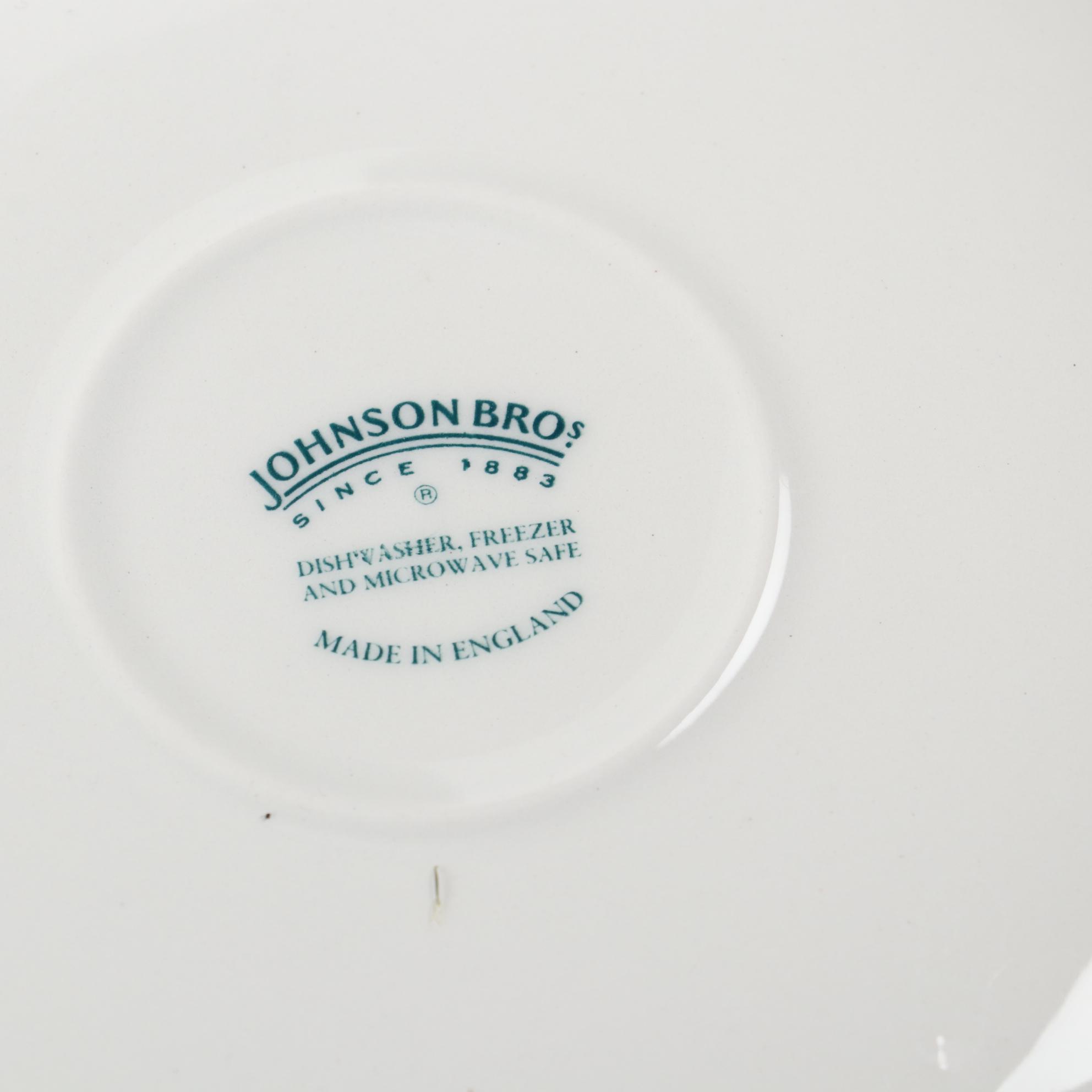 Johnson Bros. "Victorian Christmas" Dinnerware, Late 20th Century