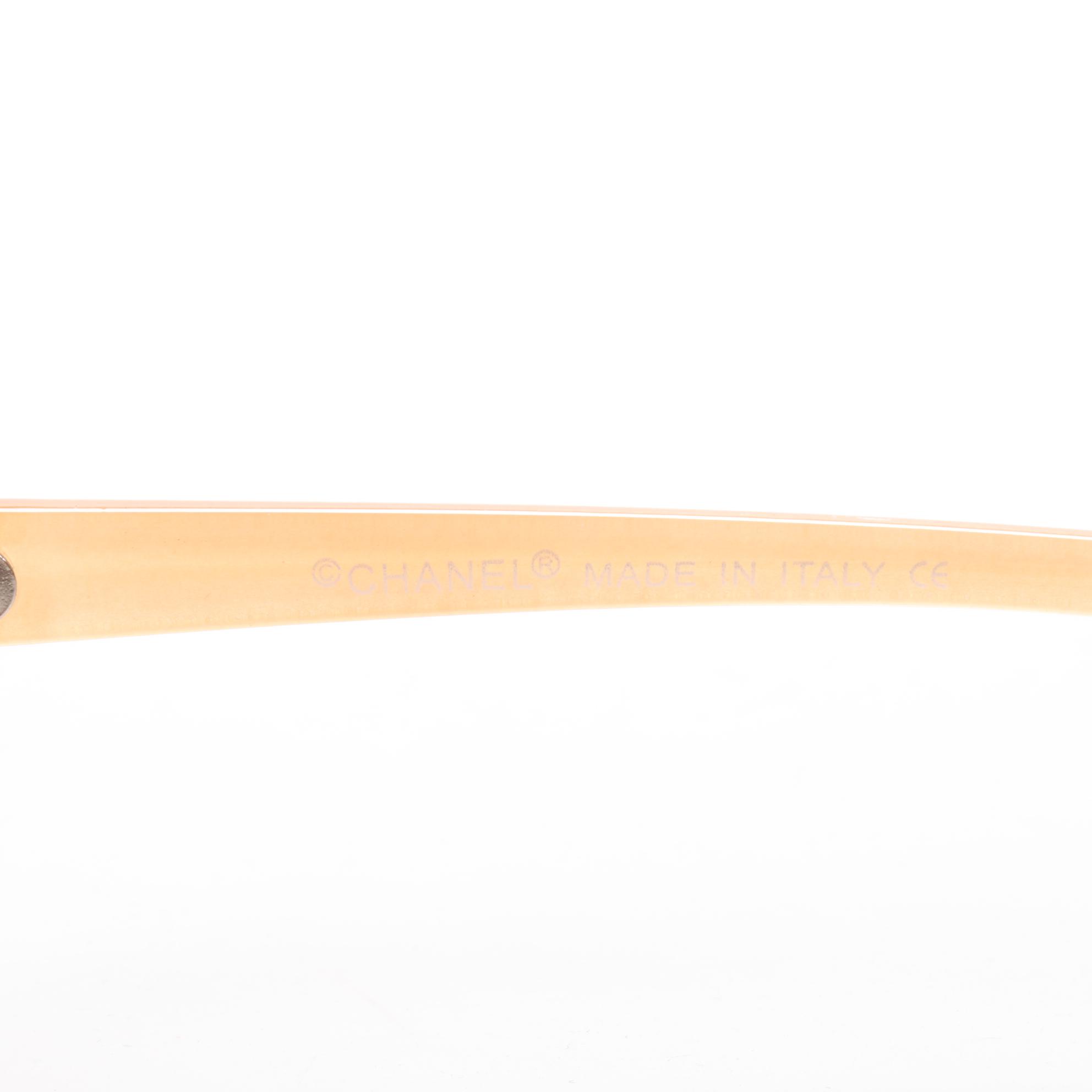 Chanel CC Modified Cat Eye Sunglasses in Blush Pink with Case