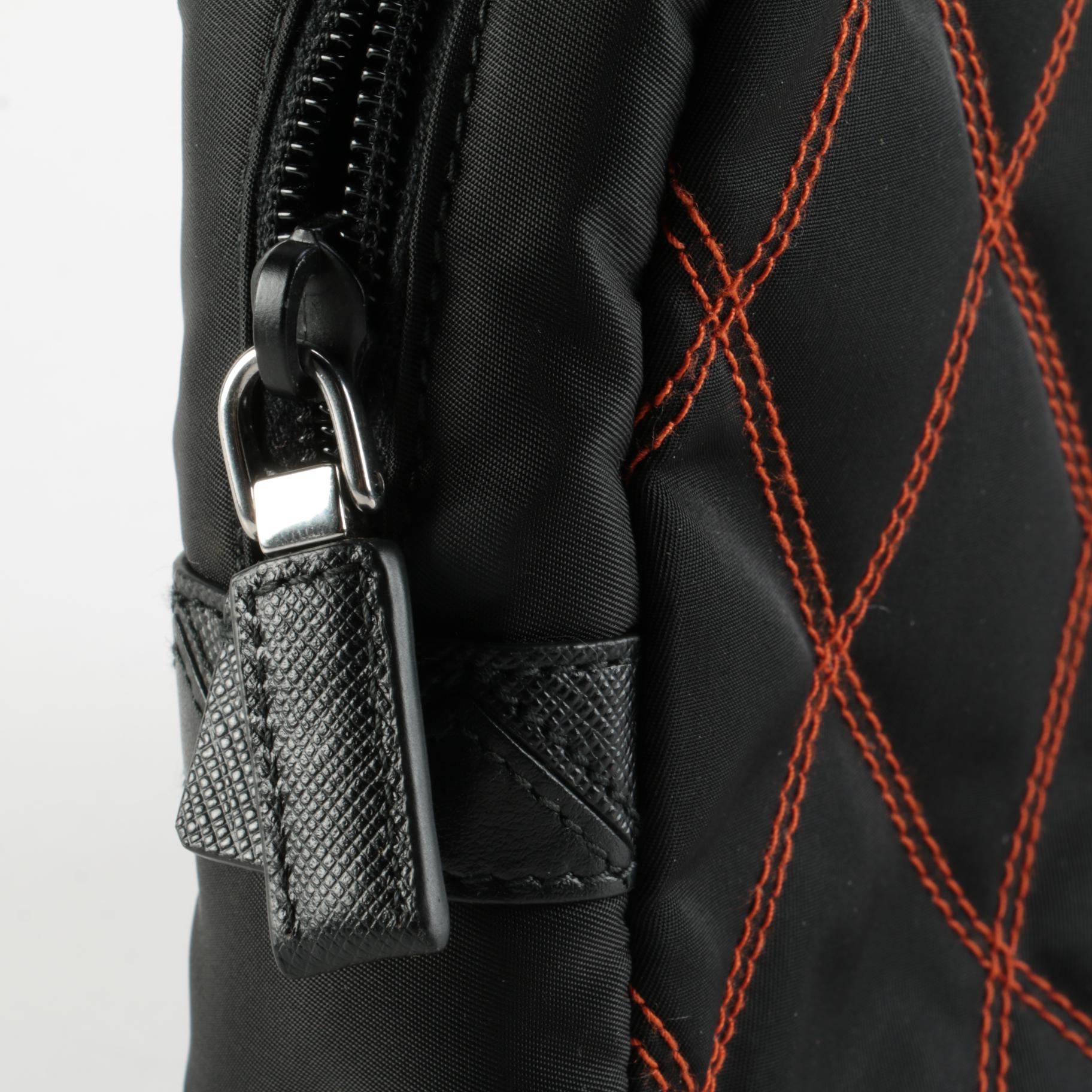 Prada Impunto Quilted Tessuto Nylon Wristlet Pouch