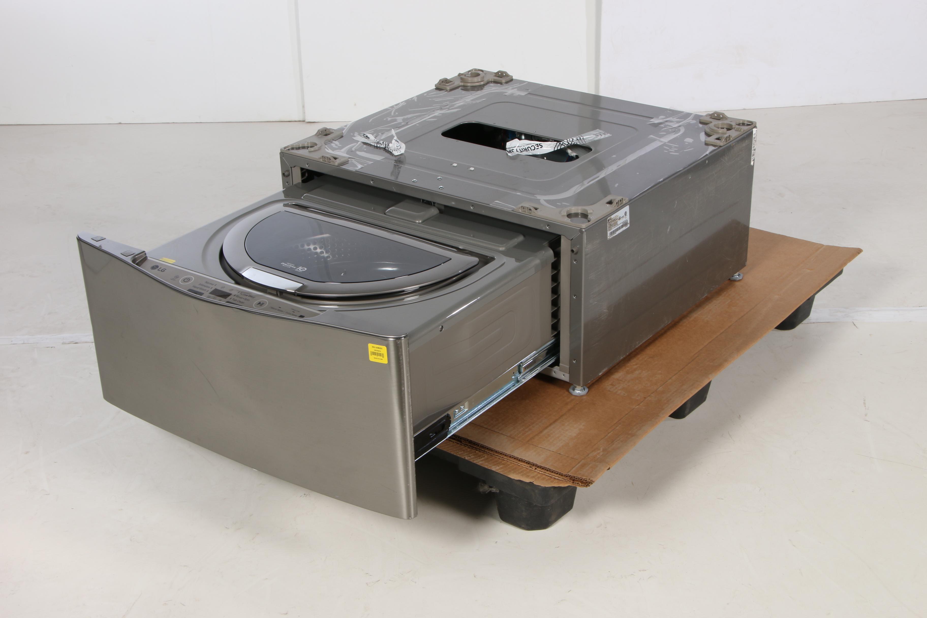 LG Graphite Steel 29" "SideKick" 1.0 Cu. Ft. 6-Cycle Pedestal Washer