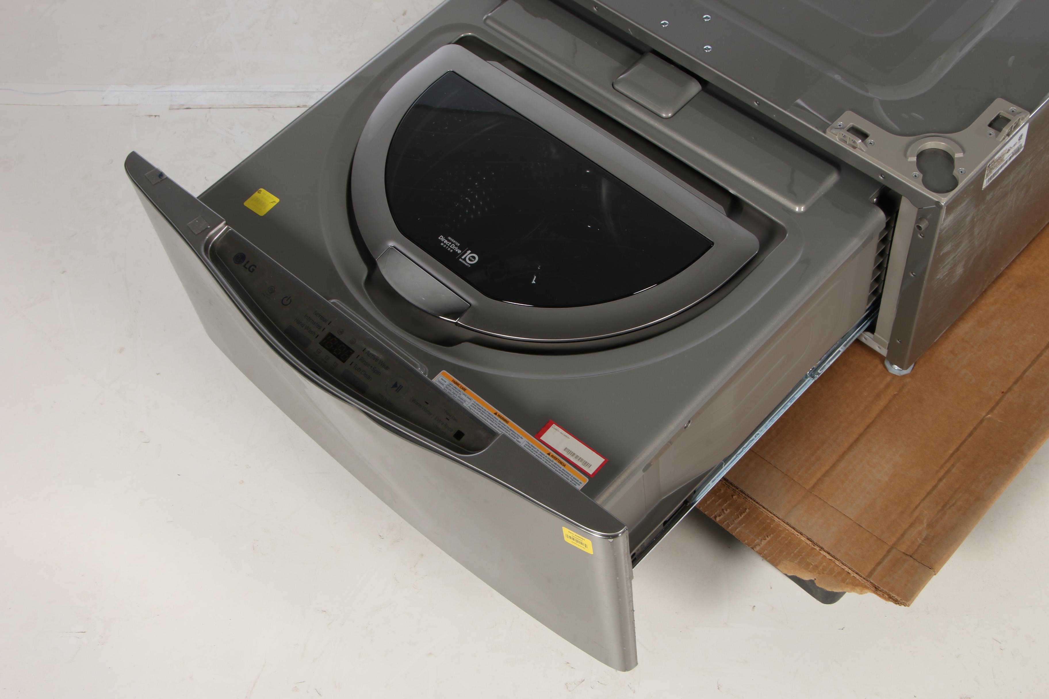 LG Graphite Steel 29" "SideKick" 1.0 Cu. Ft. 6-Cycle Pedestal Washer