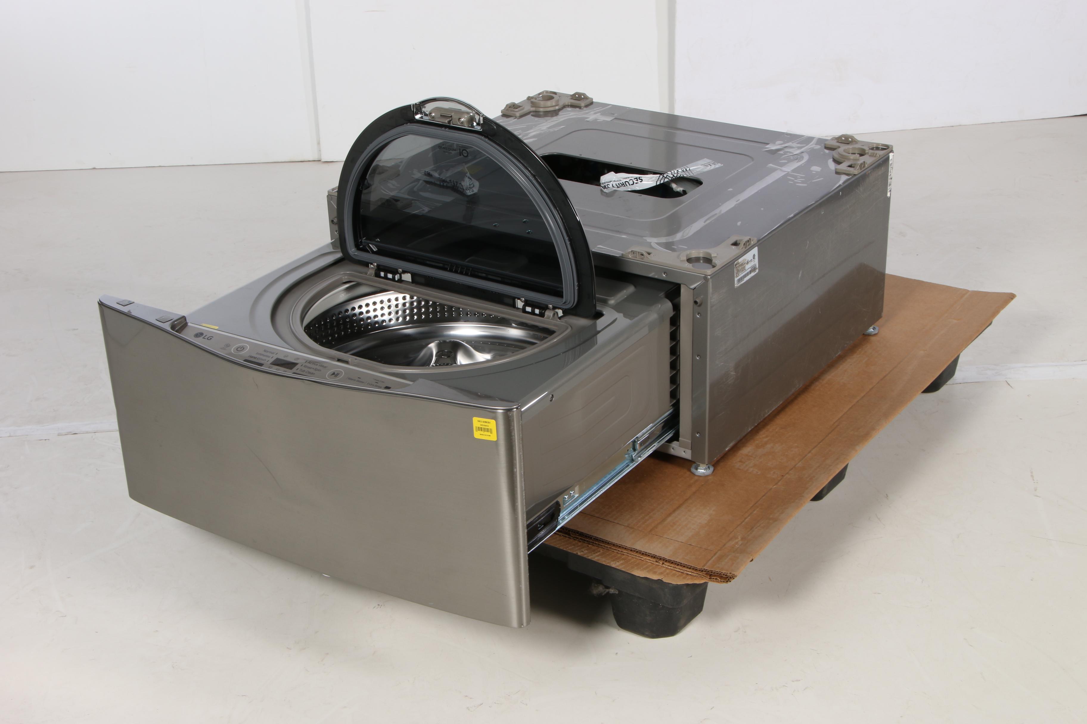 LG Graphite Steel 29" "SideKick" 1.0 Cu. Ft. 6-Cycle Pedestal Washer