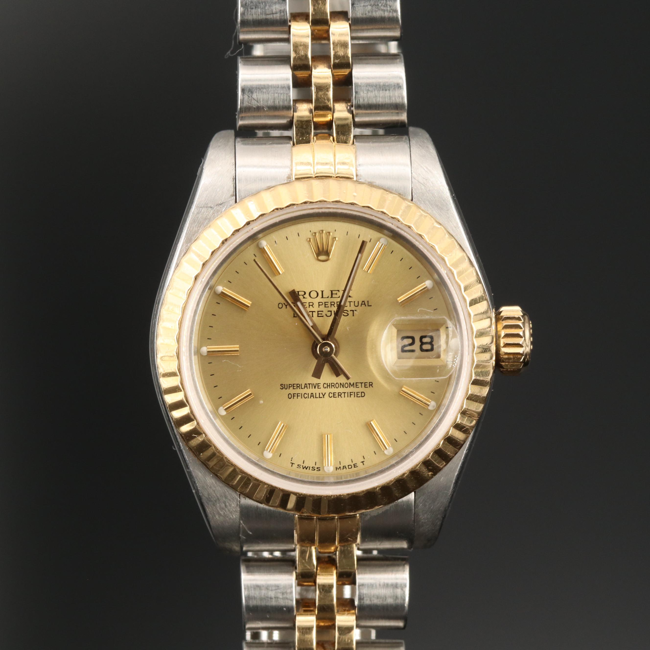 1987 Rolex Datejust 18K Gold and Stainless Steel Automatic Watch