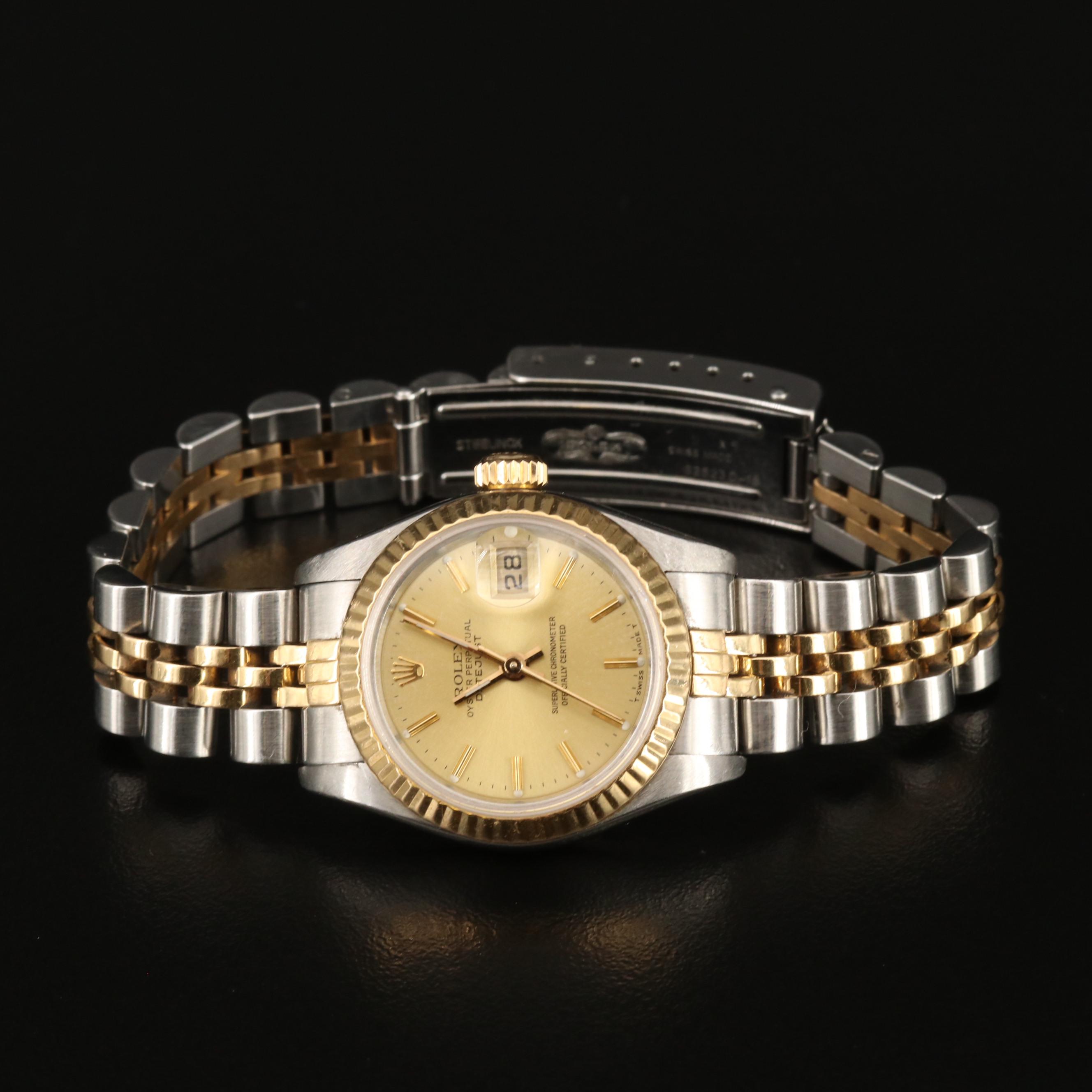 1987 Rolex Datejust 18K Gold and Stainless Steel Automatic Watch
