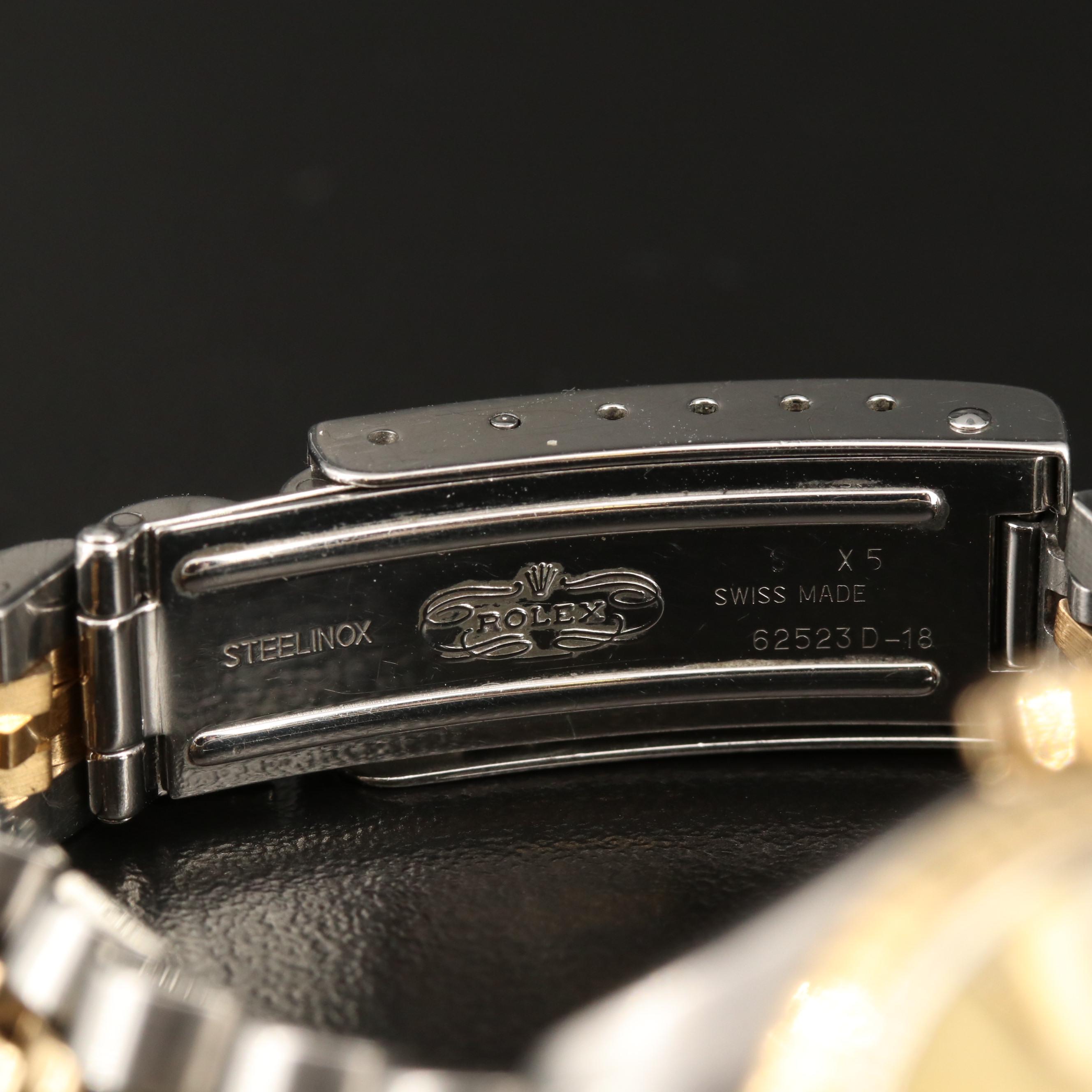 1987 Rolex Datejust 18K Gold and Stainless Steel Automatic Watch