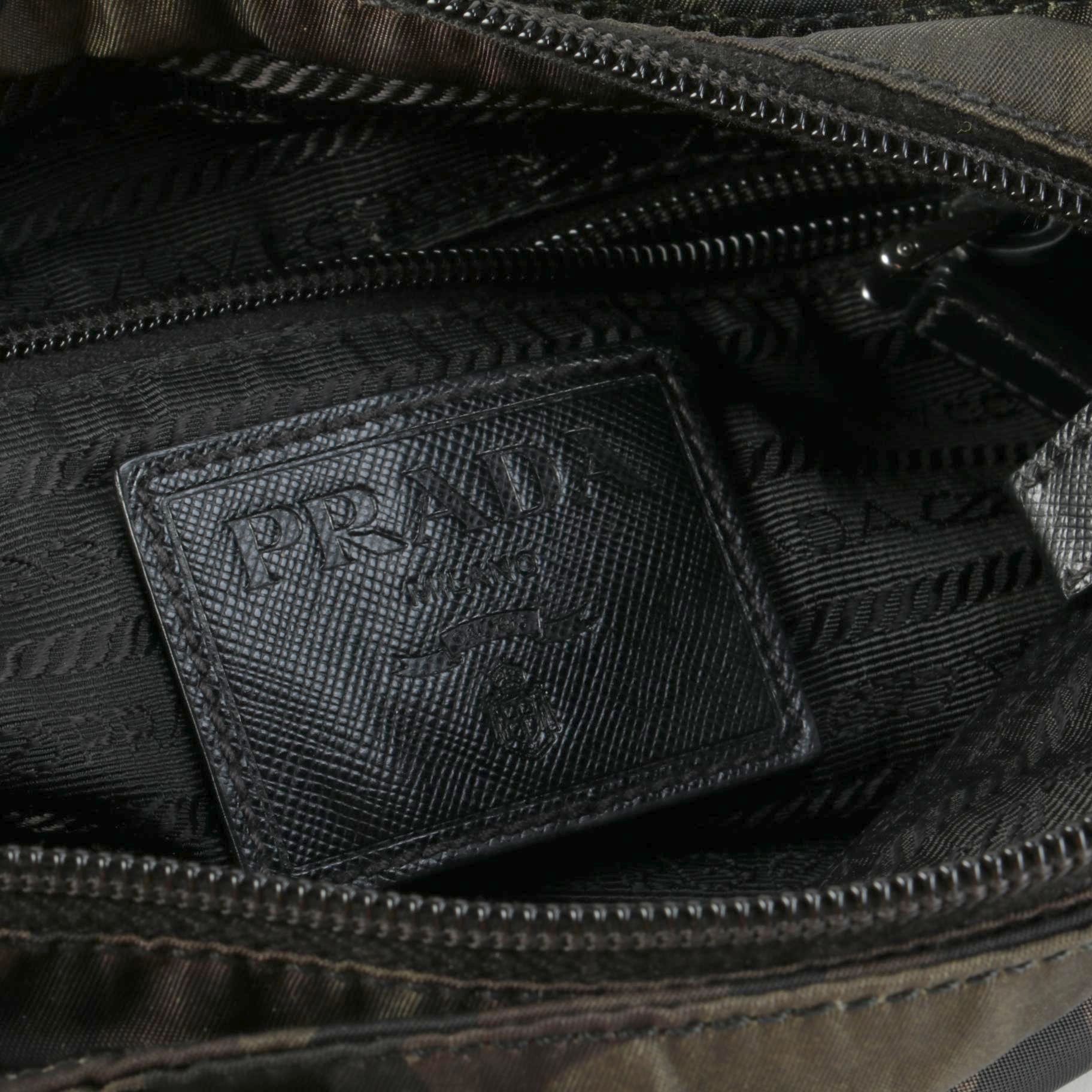 Prada Camo Tessuto Nylon Shoulder Bag