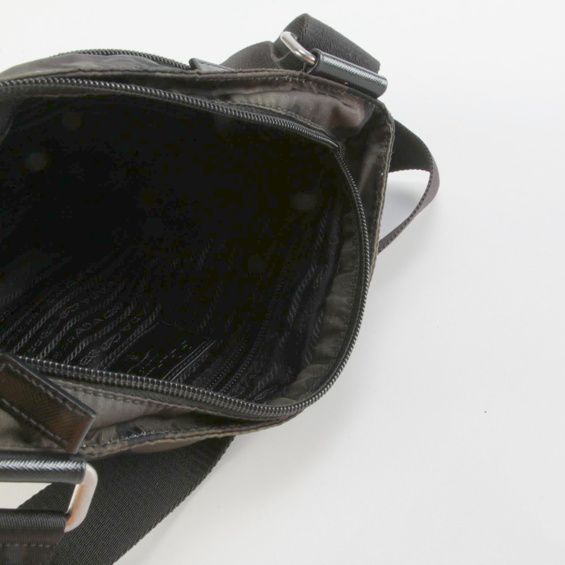 Prada Camo Tessuto Nylon Shoulder Bag