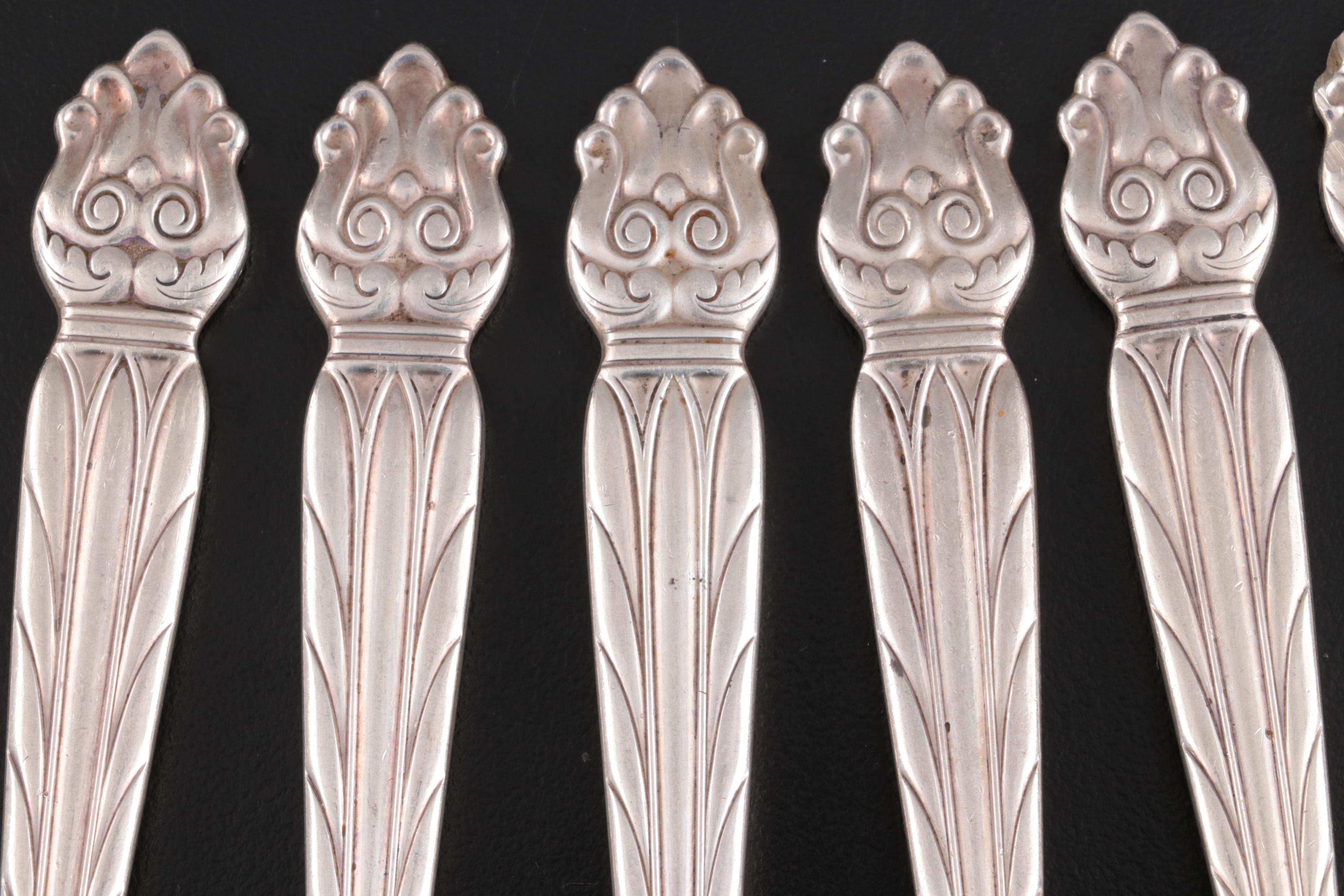 National Silver Co. "Intermezzo" Sterling Silver Flatware and Serving Utensils